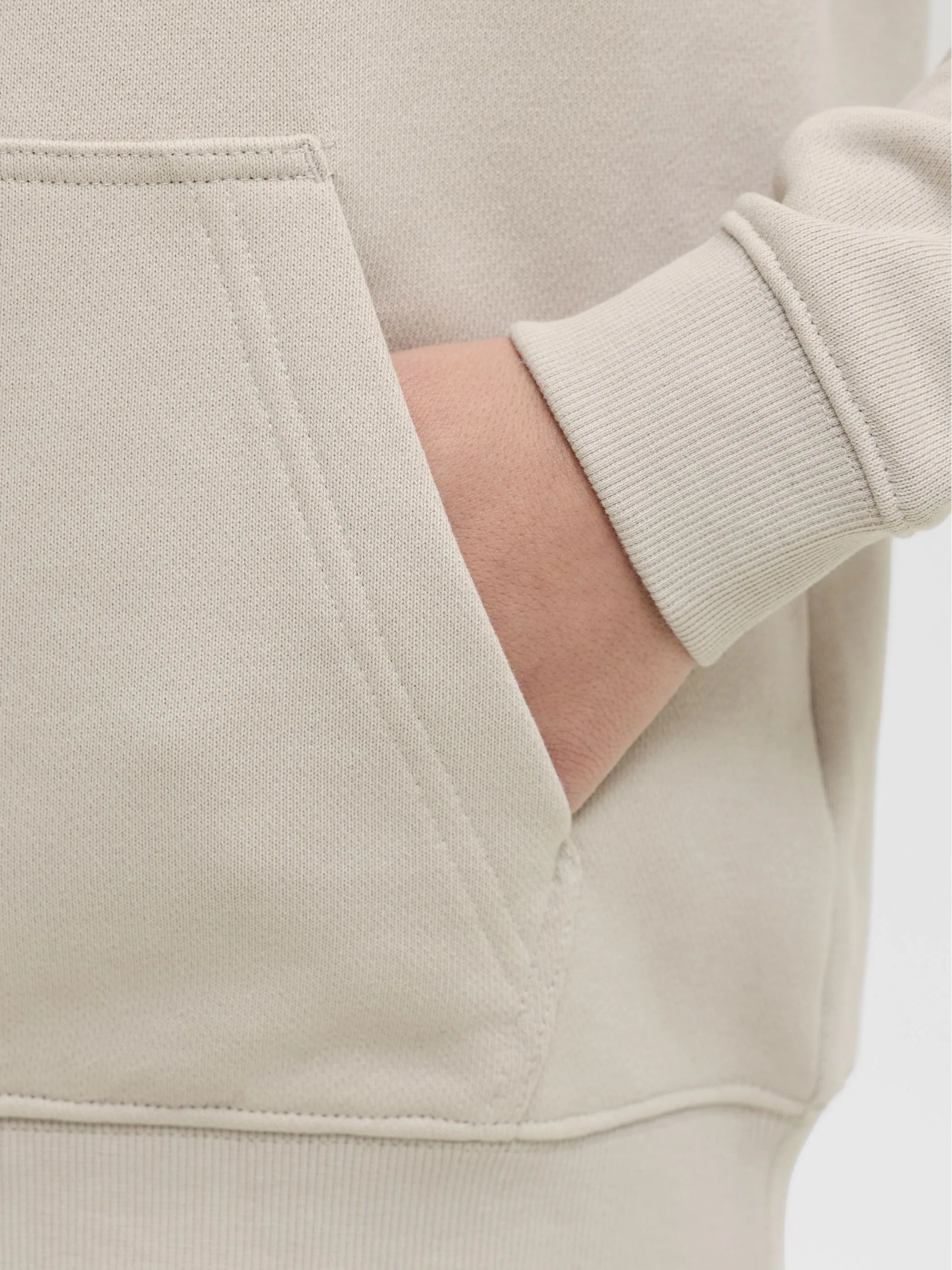 Jack&Jones Junior 12299617 JJEDENVER LOGO SWEAT HOOD JNR Braun 931425 176631 5