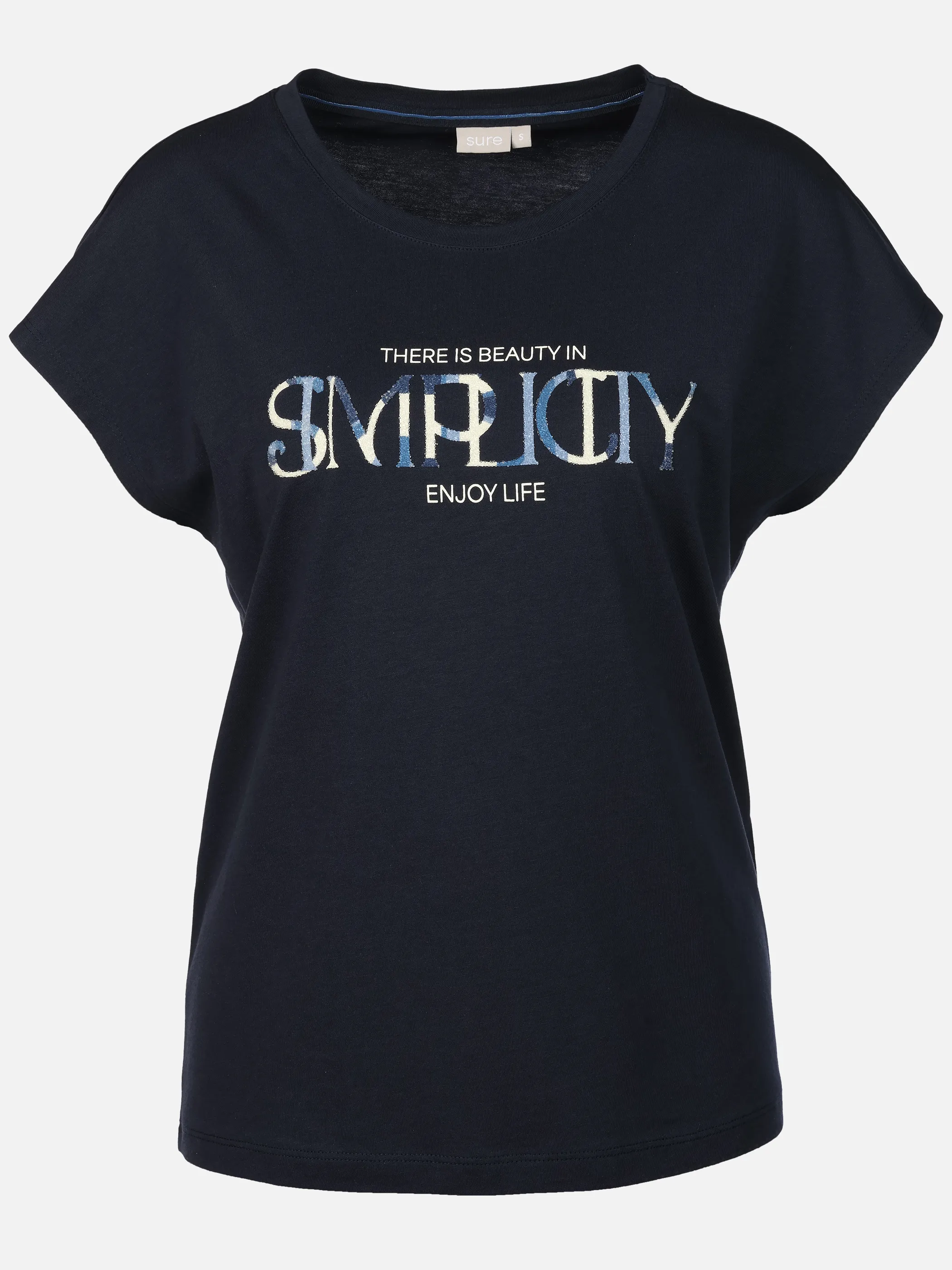 Sure Da-Printshirt m. Kaviarprint Marine 925011 SAPPHIRE 1