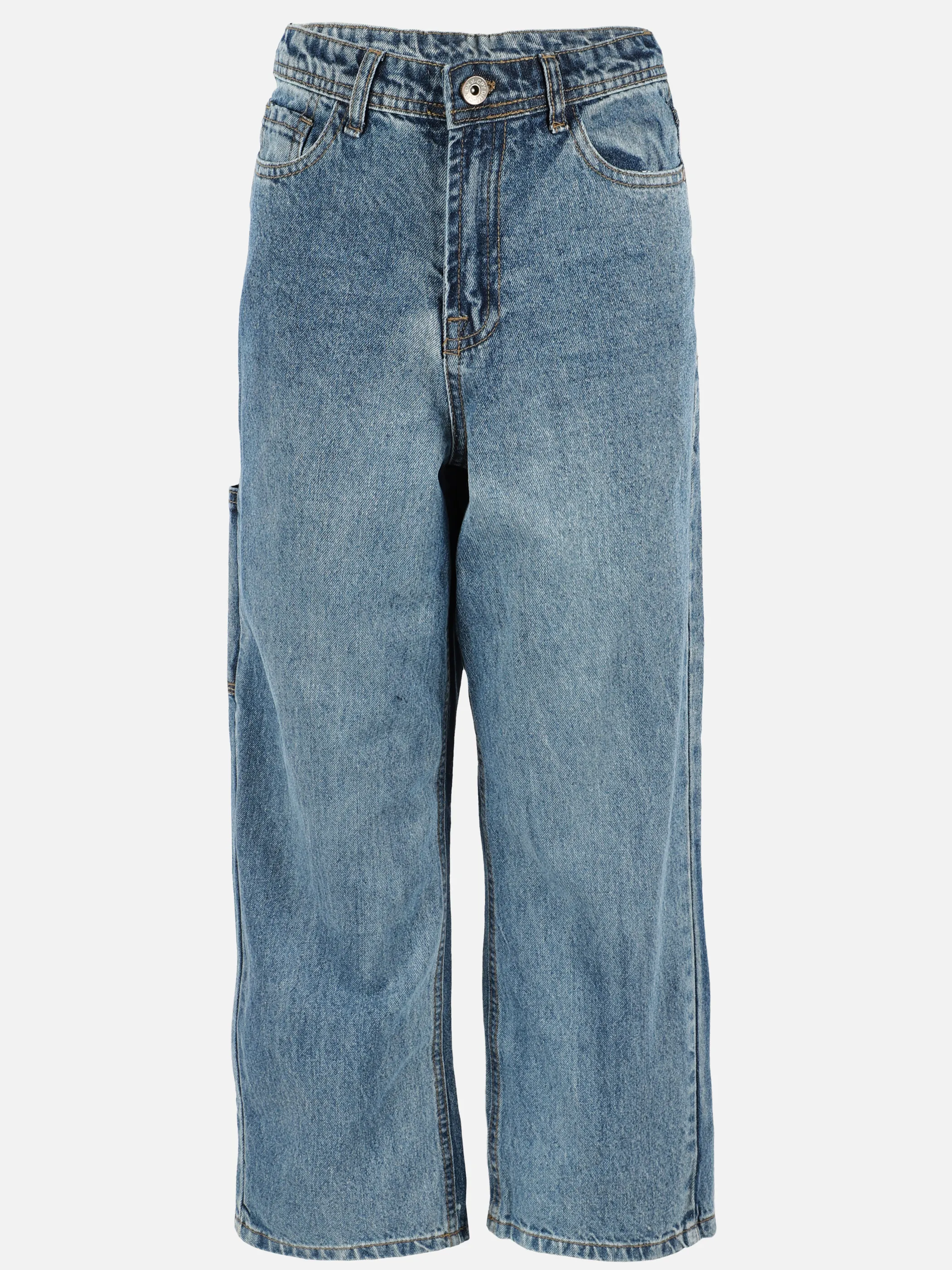 One Way KJ Jeans, washed worker denim in blau denim Blau 913957 BLAU DENIM 1