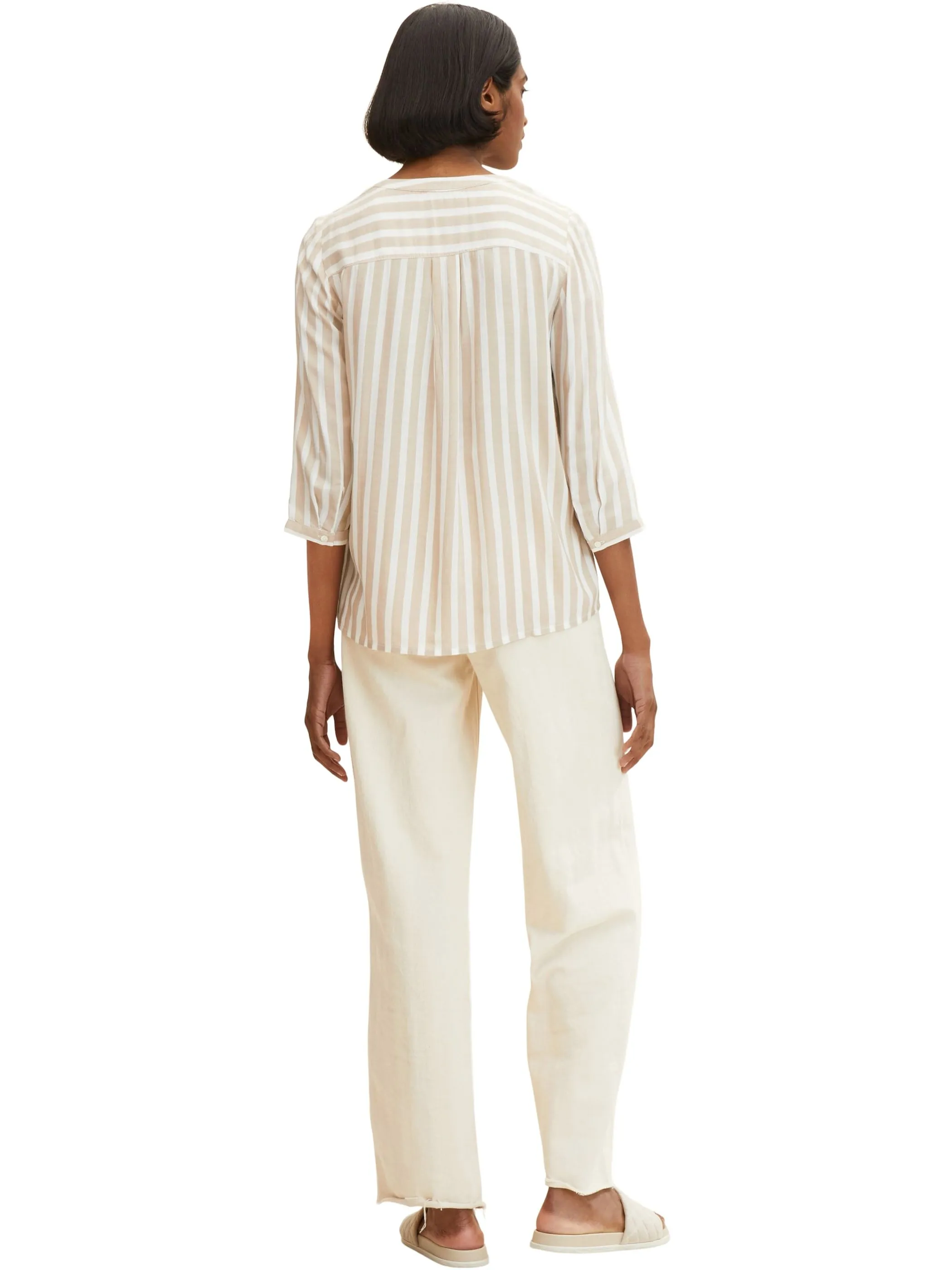 Tom Tailor 1016190 blouse striped Braun 849385 30351 2