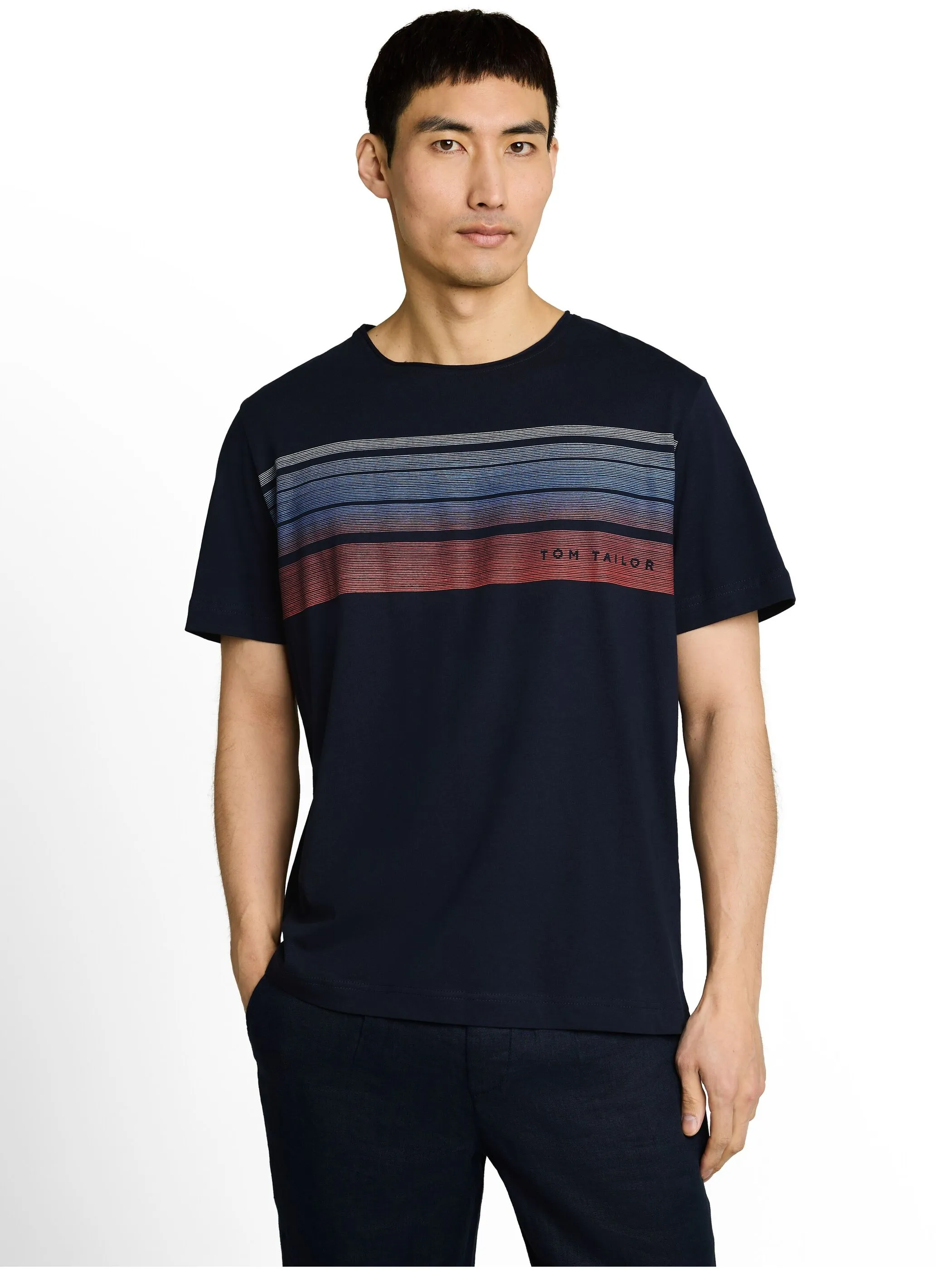 Tom Tailor 1052133 printed t-shirt Blau 926464 10668 1