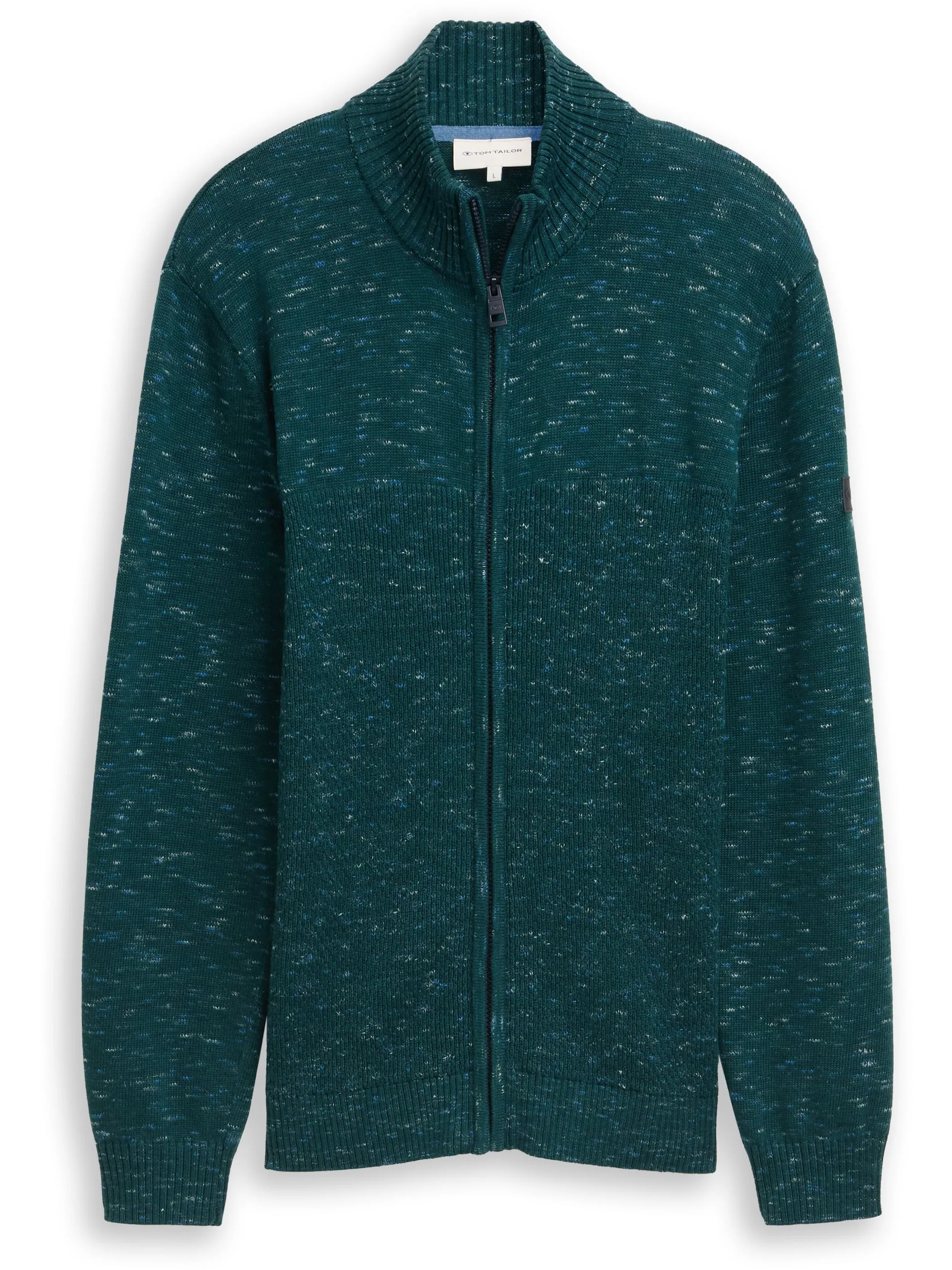 Tom Tailor 1048815 space dye zip jacket Türkis 919289 39343 1