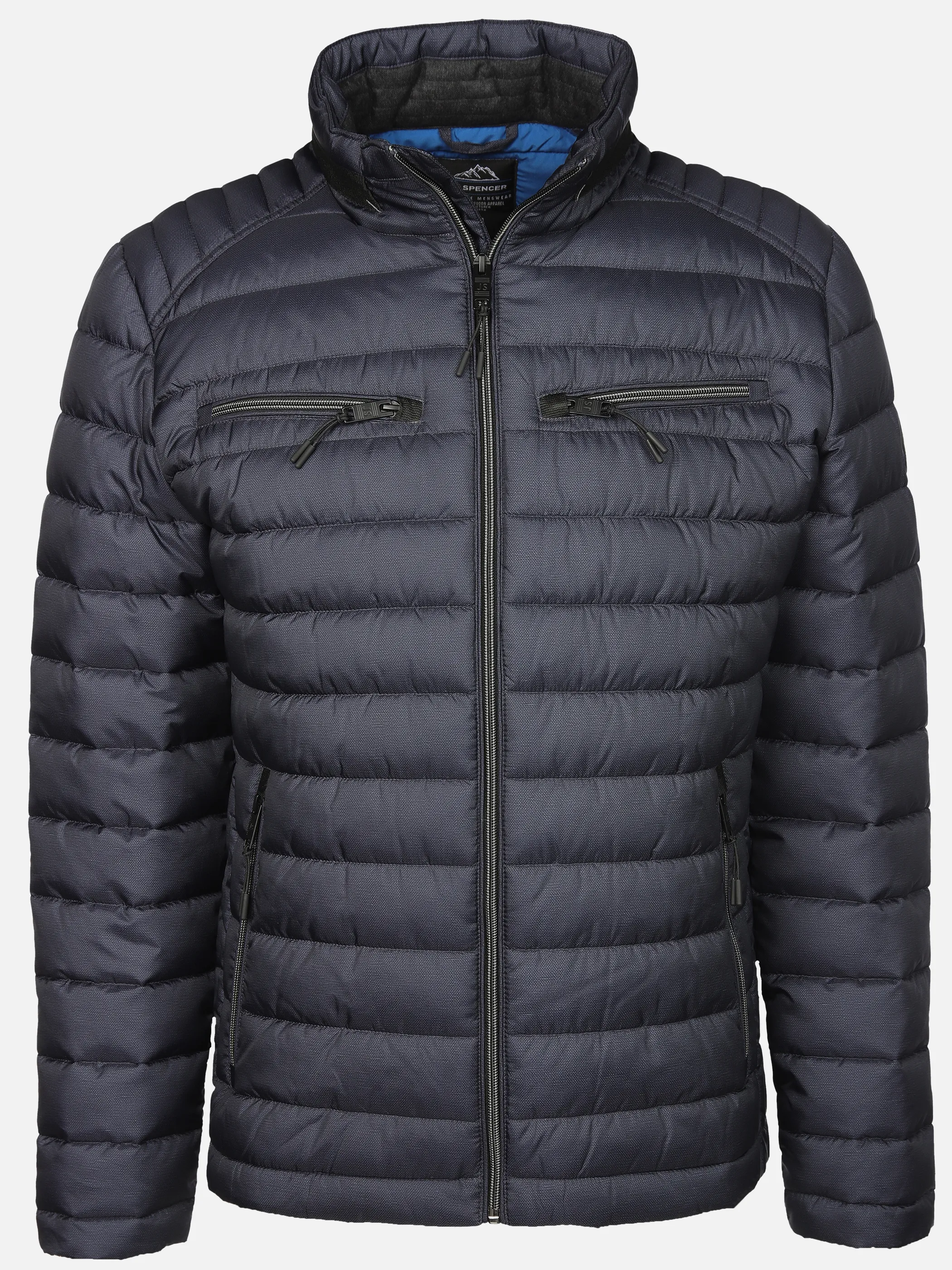 Jim Spencer He. Steppjacke melange Blau 912655 NAVY 1 Jim Spencer He. Steppjacke melange Blau 912655 NAVY 1
