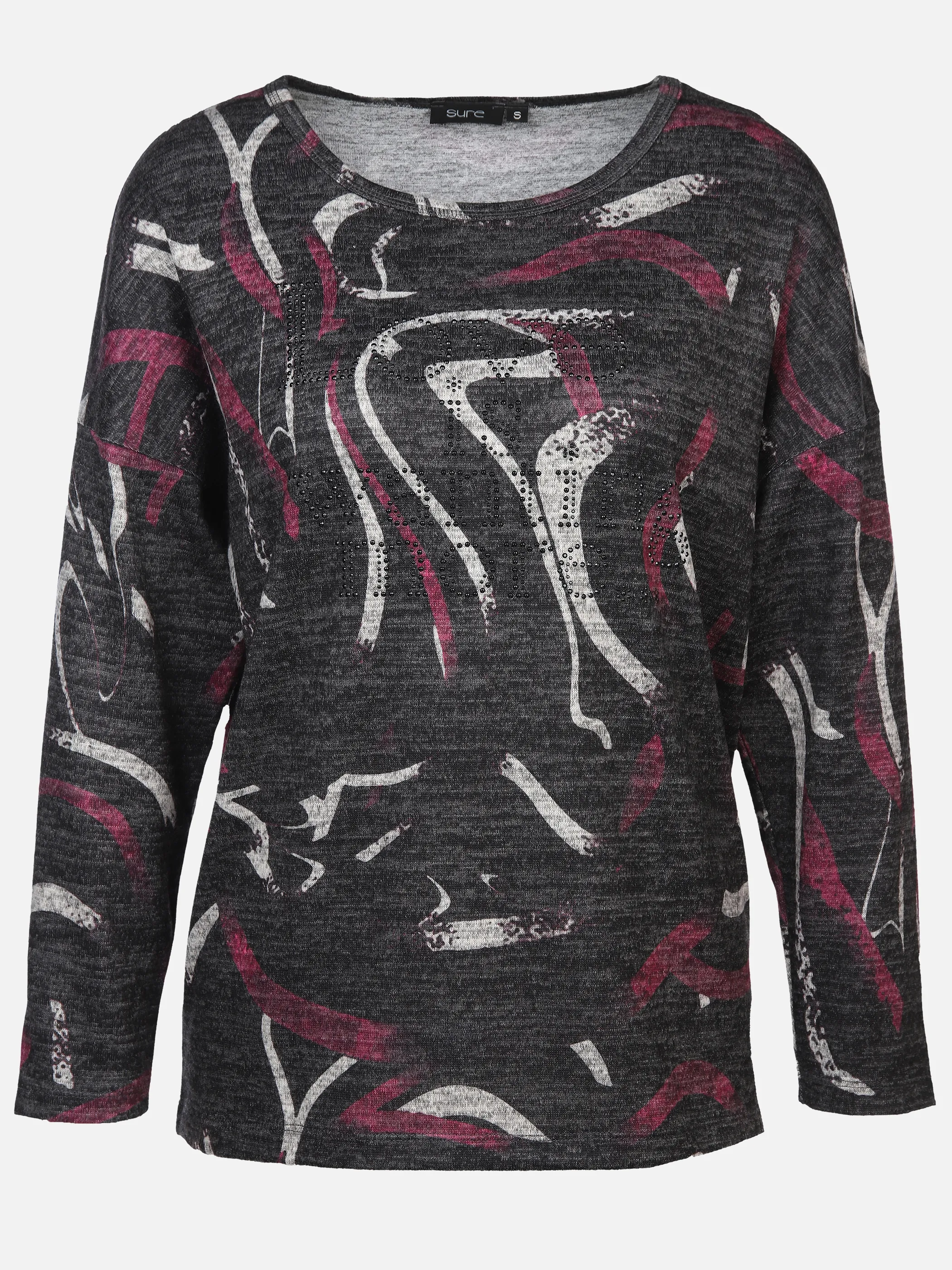 Sure Da-Print-Flausch-Shirt Rot 902072 ANT/BEERE 1 Sure Da-Print-Flausch-Shirt Rot 902072 ANT/BEERE 1