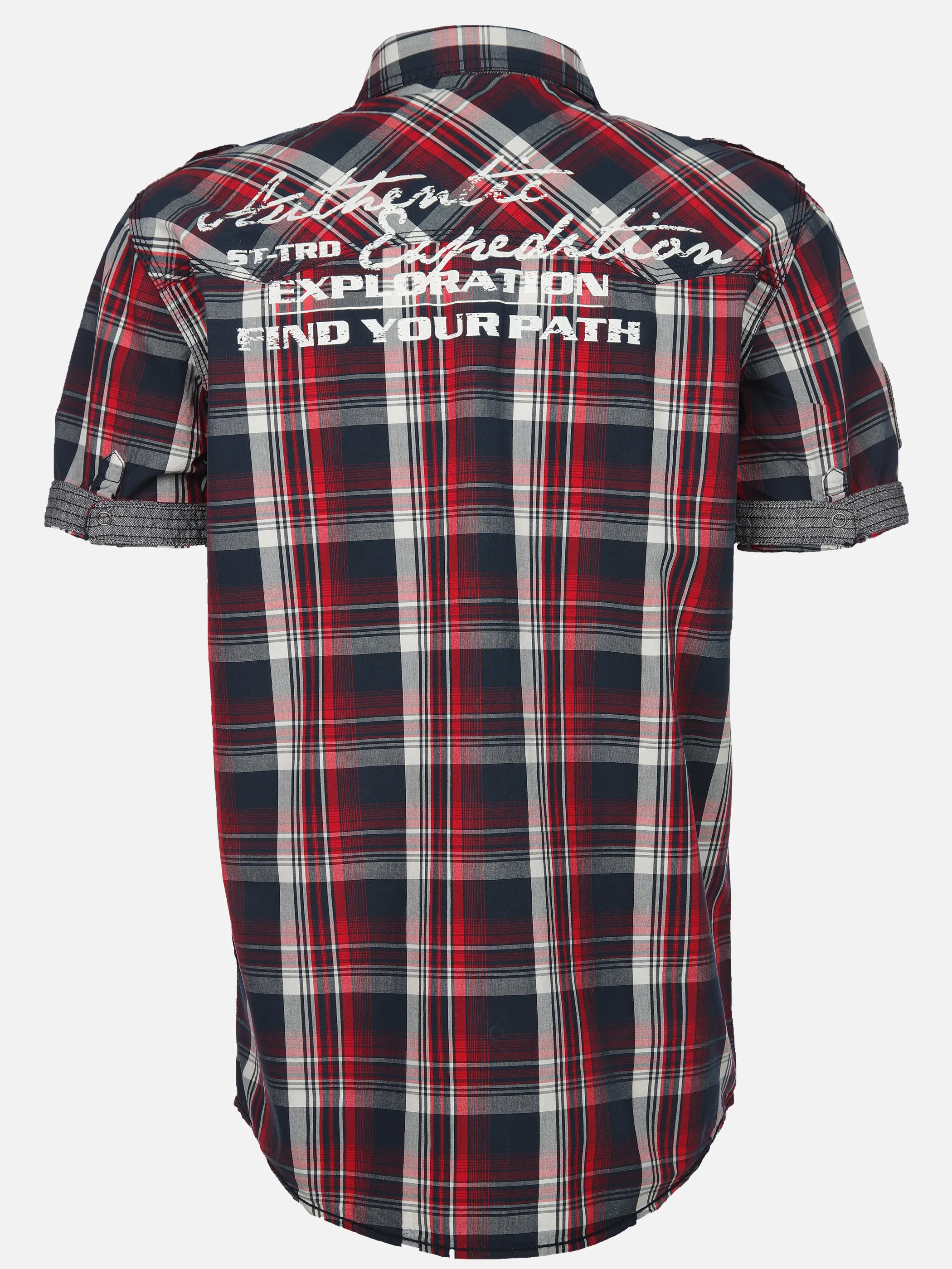 Southern Territory He. Freizeithemd 1/2 Arm zipper Rot 906573 RED 2