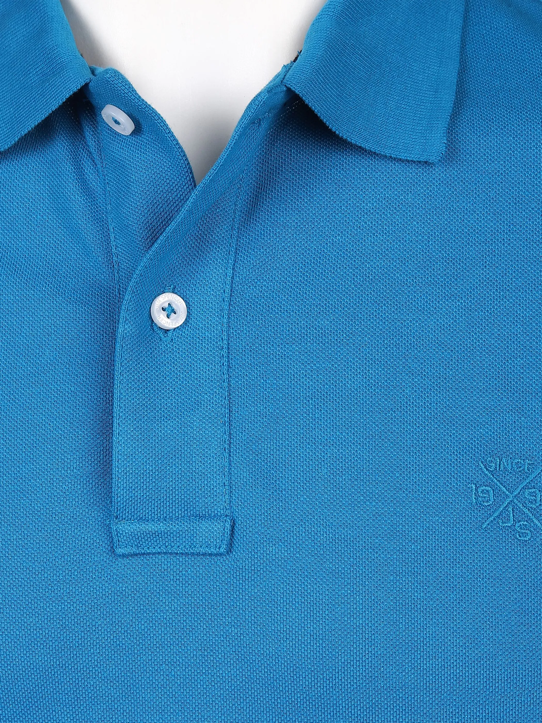 Jim Spencer He. Poloshirt 1/2 Arm uni basic Blau 852325 AQUA 3 Jim Spencer He. Poloshirt 1/2 Arm uni basic Blau 852325 AQUA 3