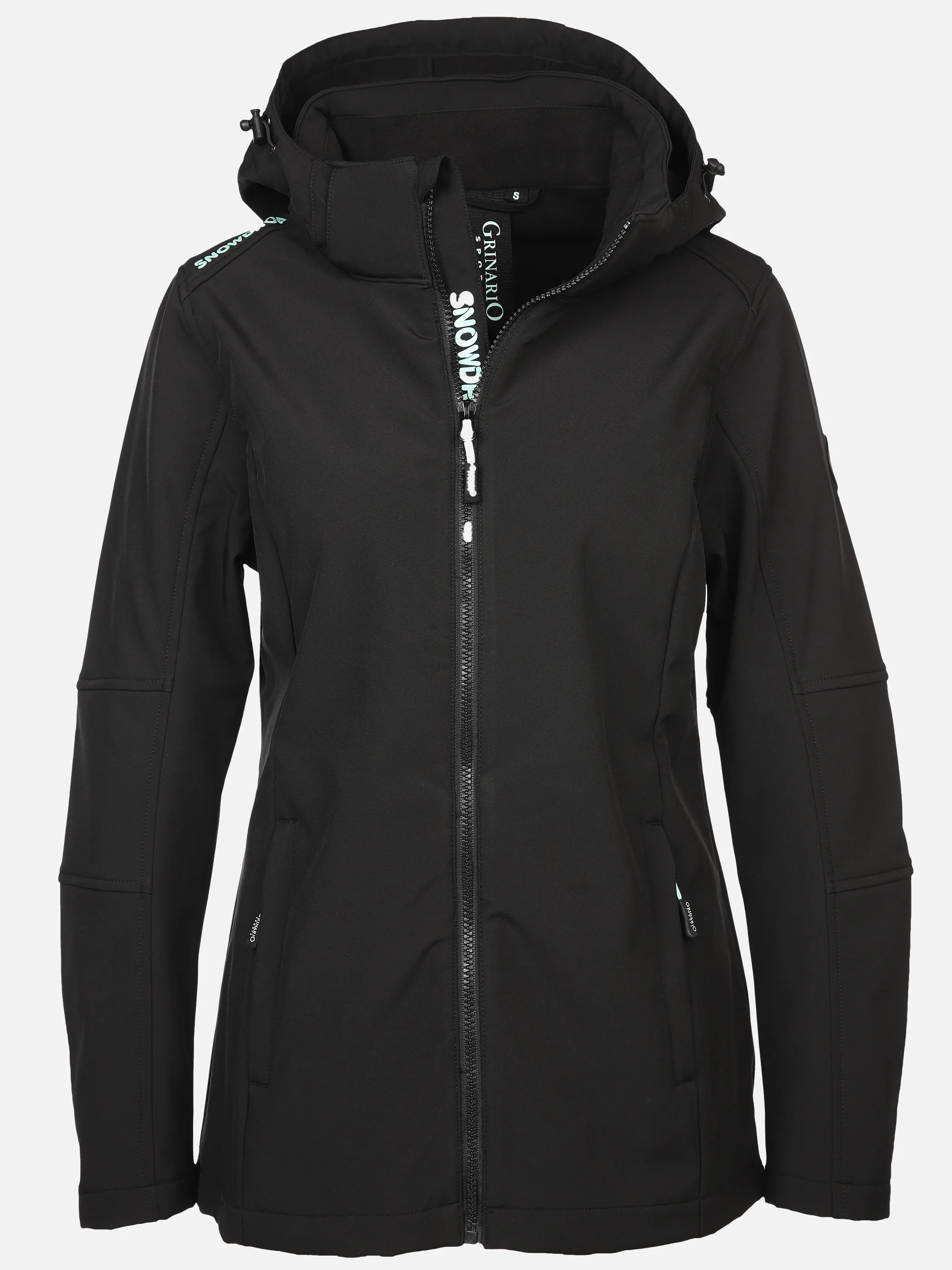 Grinario Sports Da-Softshelljacke m. Kapuze Schwarz 896681 BLACK 1