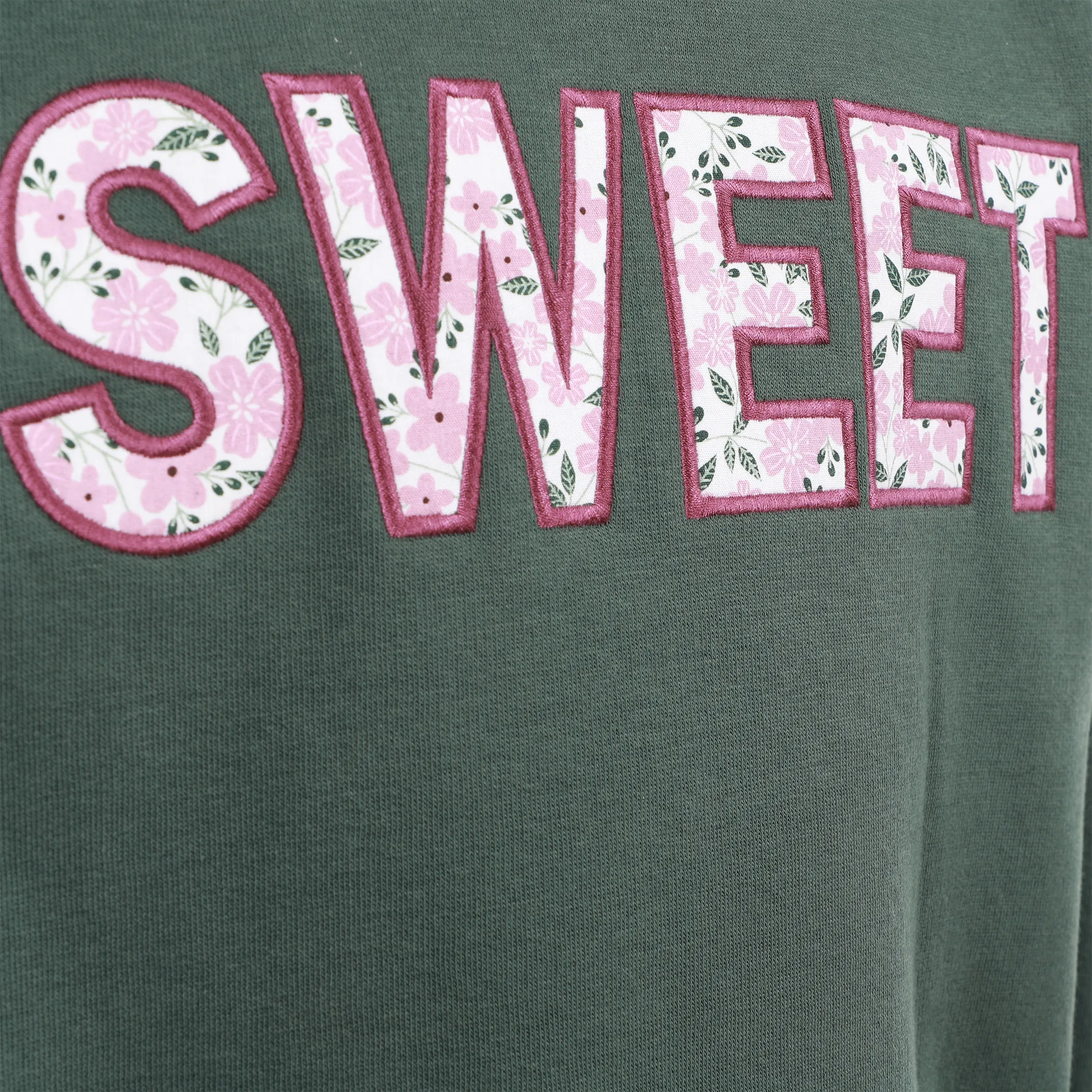 One Way KM Sweatshirt mit "sweet" FP in grün Grün 929843 GRÜN 3