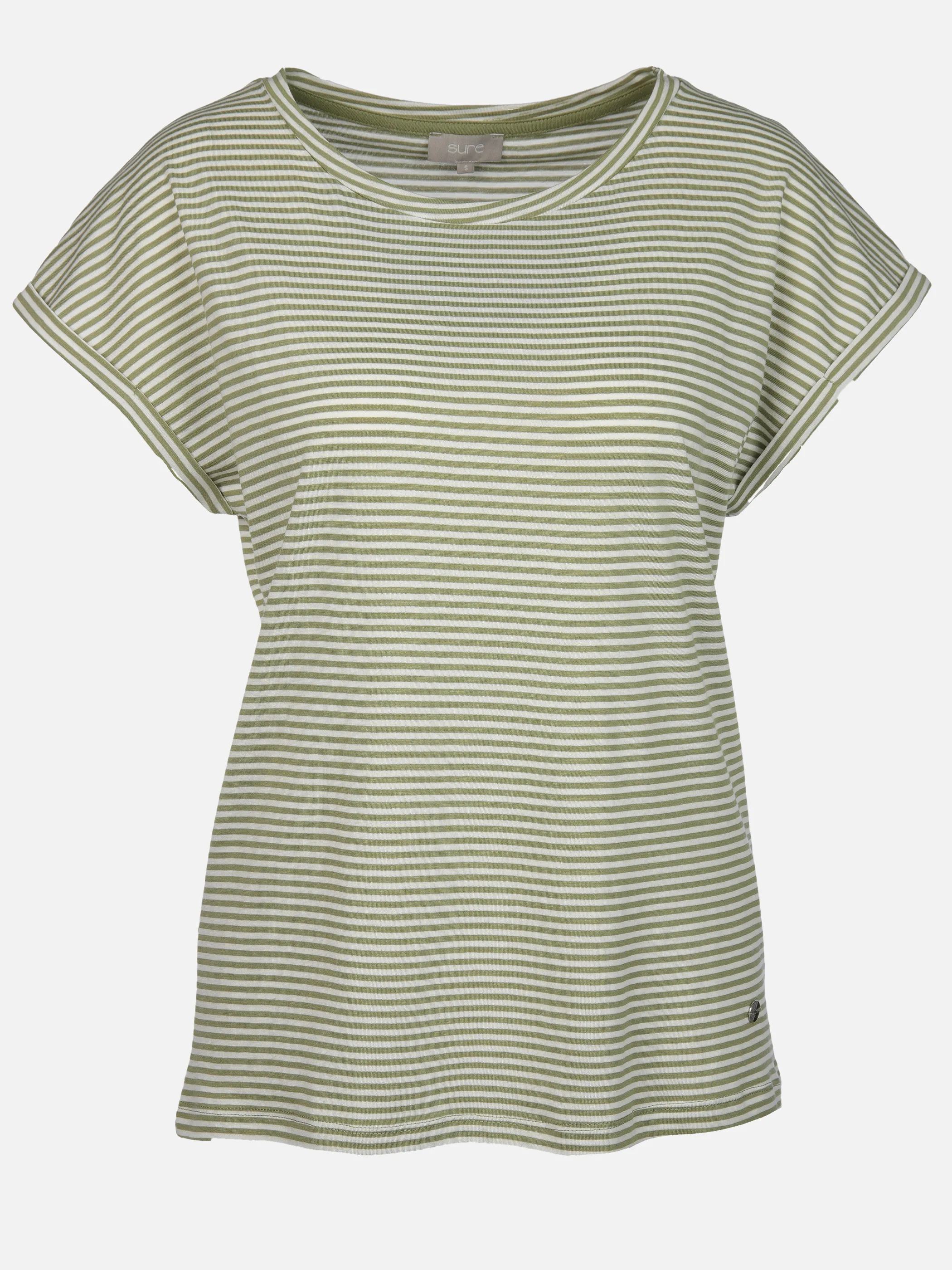 Sure Da-T-Shirt gestreift Salbei 907080 SALBEI 1 Sure Da-T-Shirt gestreift Salbei 907080 SALBEI 1