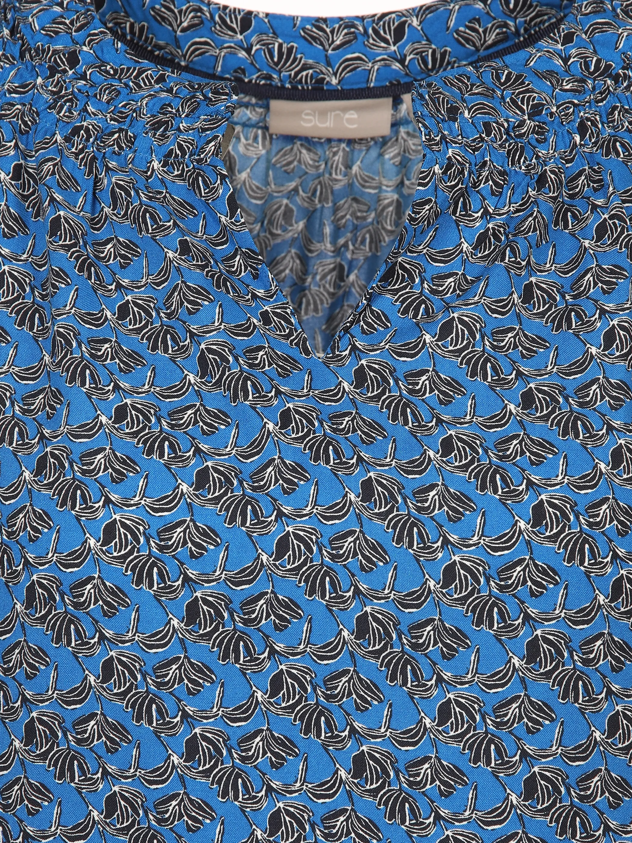 Sure Da-Bluse m. 1/2 Arm Blau 890831 WEIßBLAU 3