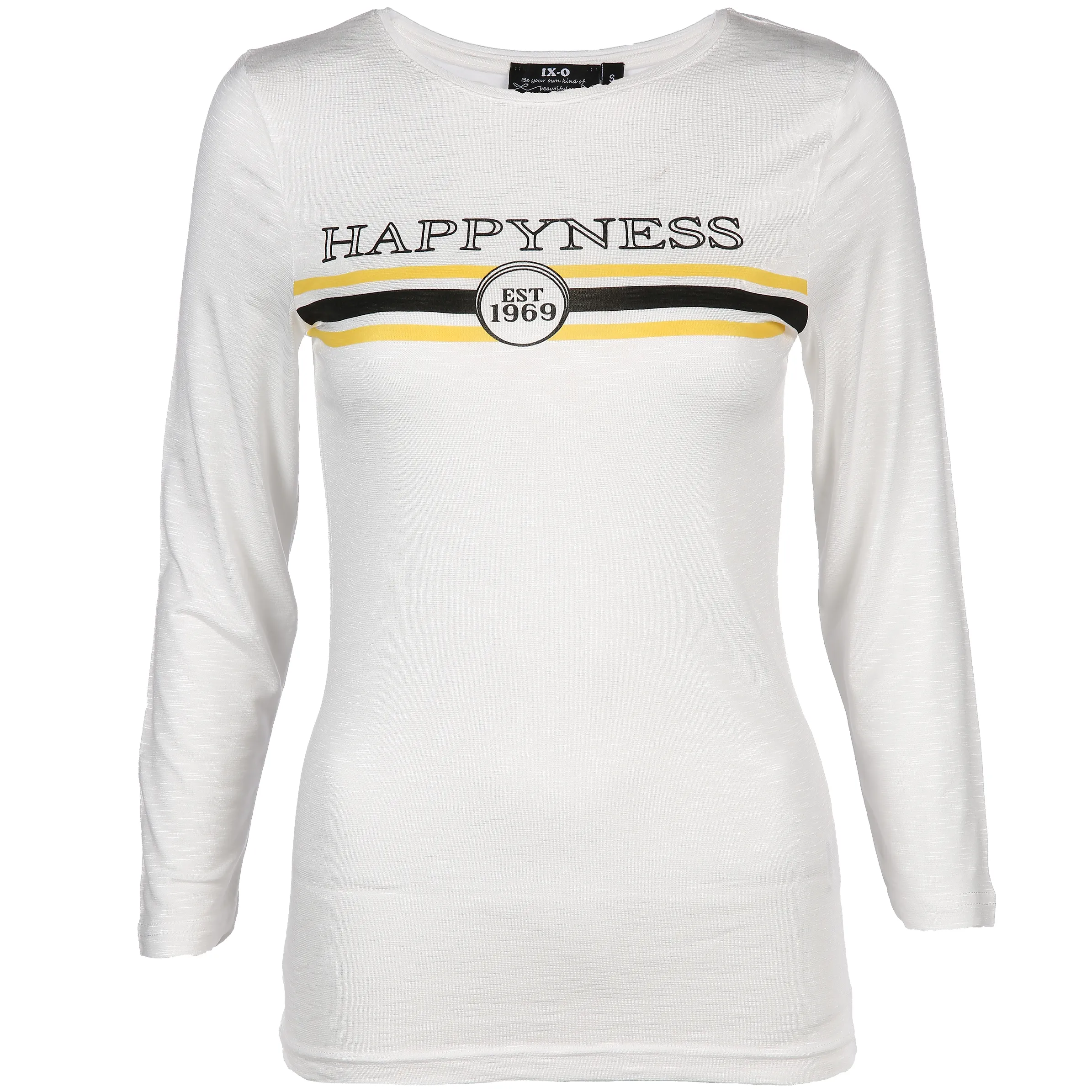 IX-O YF-Da-Shirt - Brustdruck Weiß 811840 WEIß/GELB 1 IX-O YF-Da-Shirt - Brustdruck Weiß 811840 WEIß/GELB 1