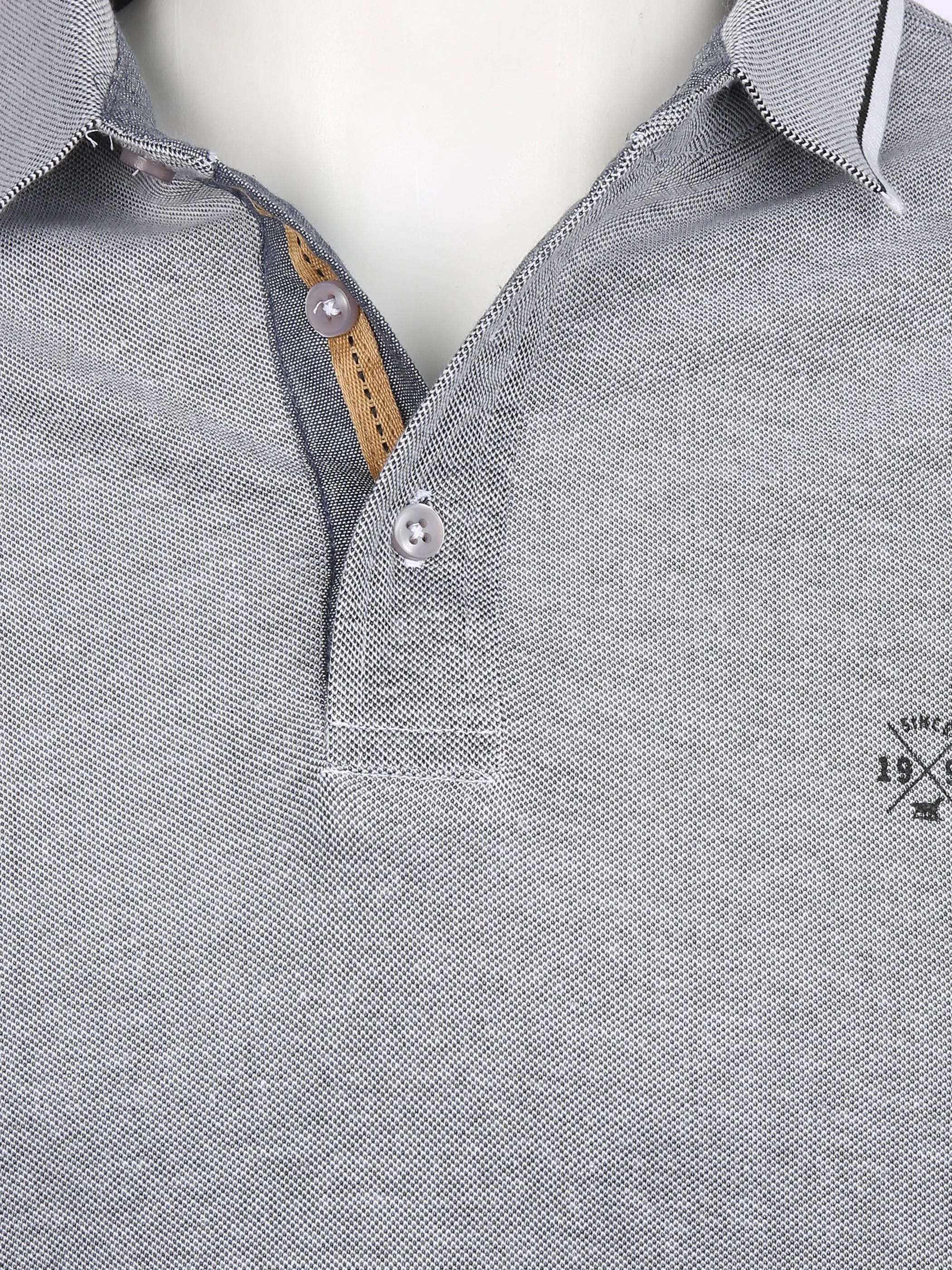 Jim Spencer He. Poloshirt 1/1 Arm meliert Blau 857079 BLUE 3 Jim Spencer He. Poloshirt 1/1 Arm meliert Blau 857079 BLUE 3