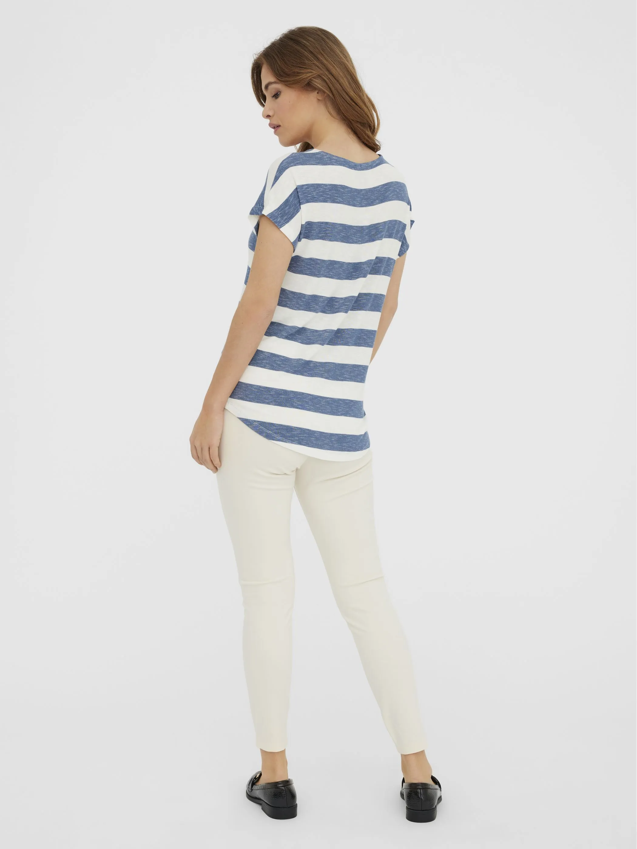 Vero Moda 10190017 VMWIDE STRIPE S/L TOP Blau 829850 189259021 2