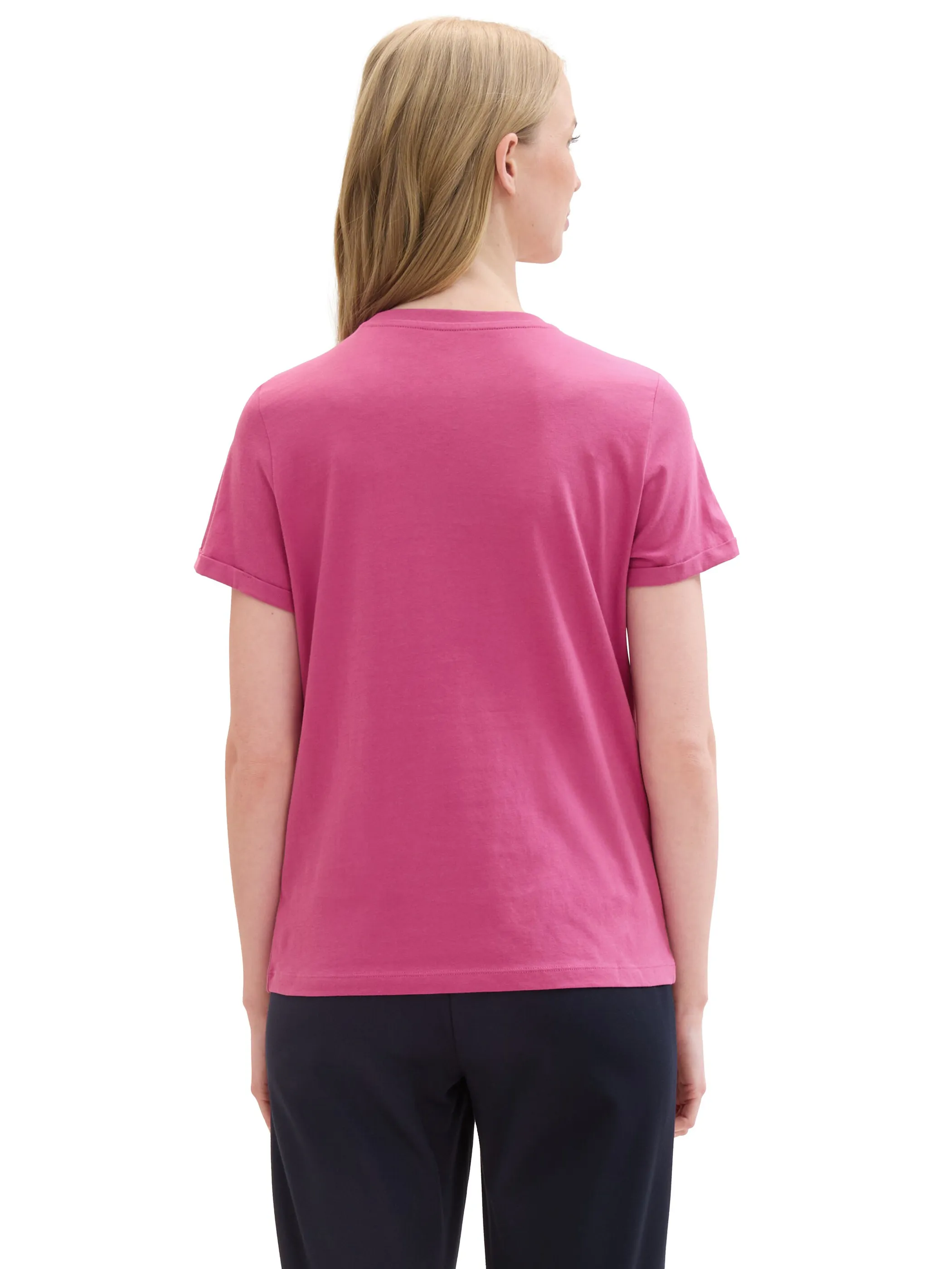 Tom Tailor 1041569 T-shirt crew neck Pink 895788 35275 2