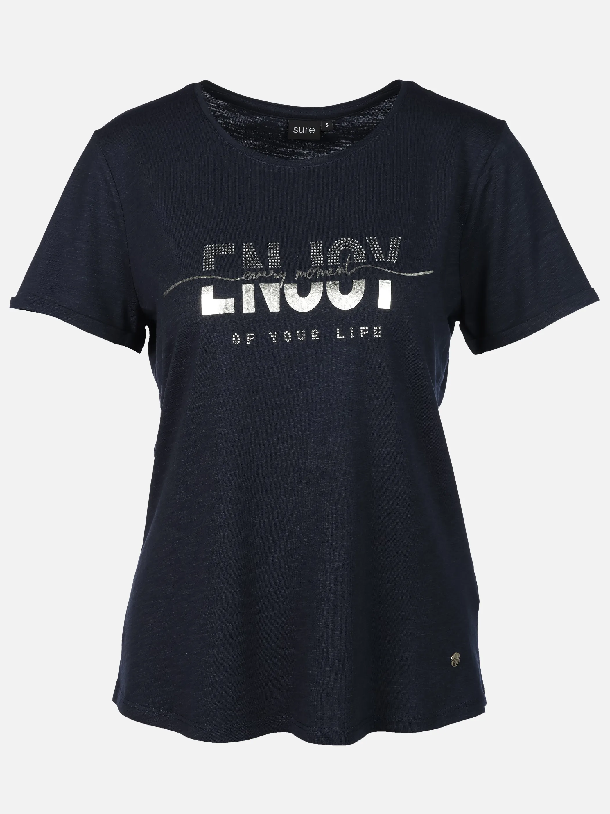 Sure Da-T-Shirt m. Print Blau 922007 SAPHIRE 1
