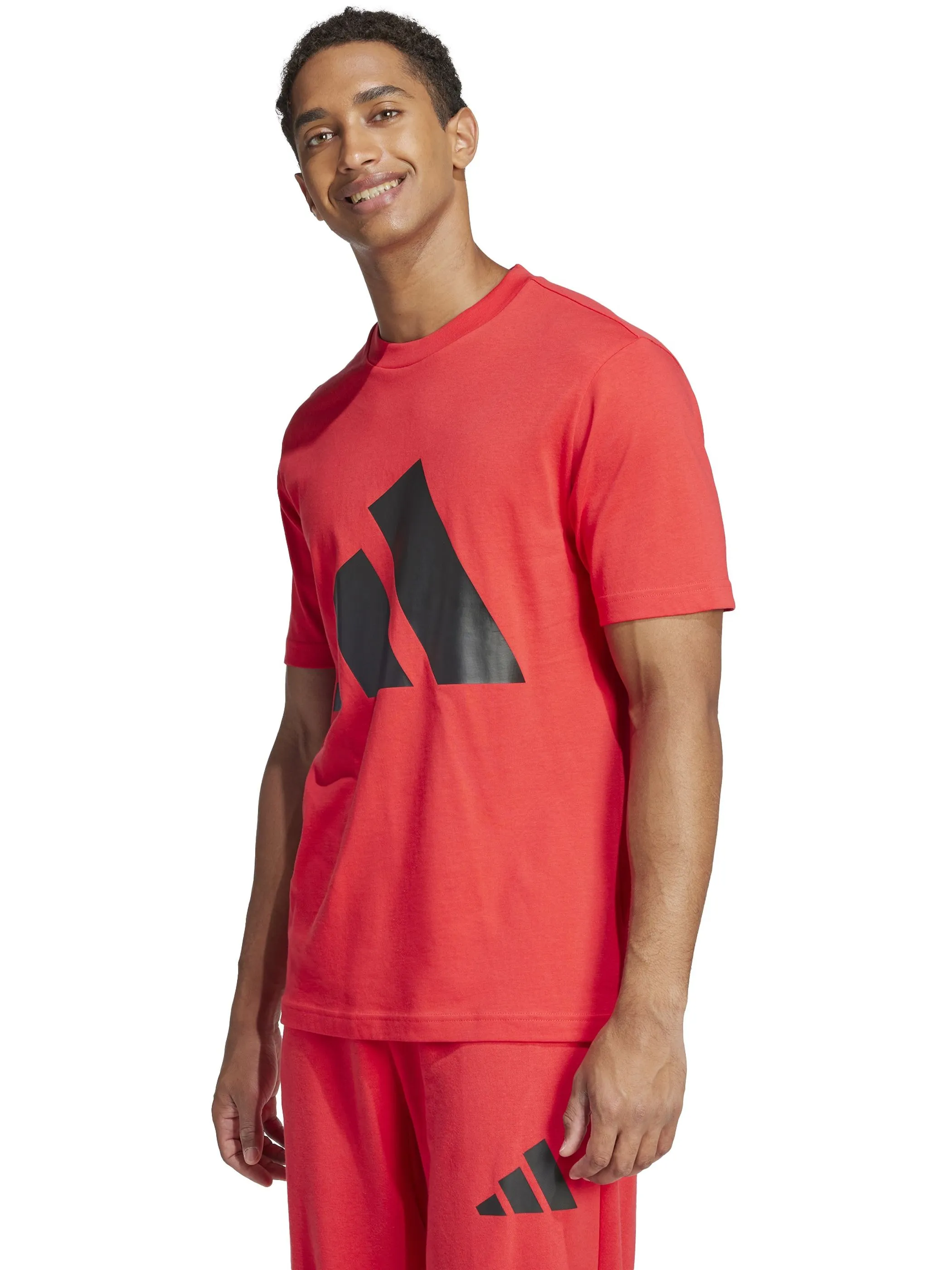 Adidas JE8934 He-TShirt Logo Groß rot Rot 904917 000 4