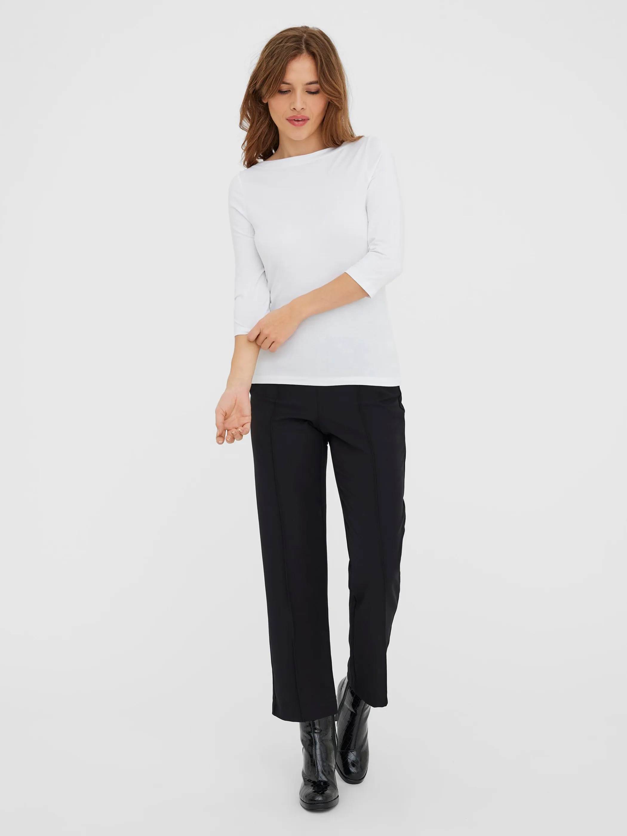 Vero Moda 10274133 VMPANDA MODAL 3/4 TOP Weiß 866193 175683 4