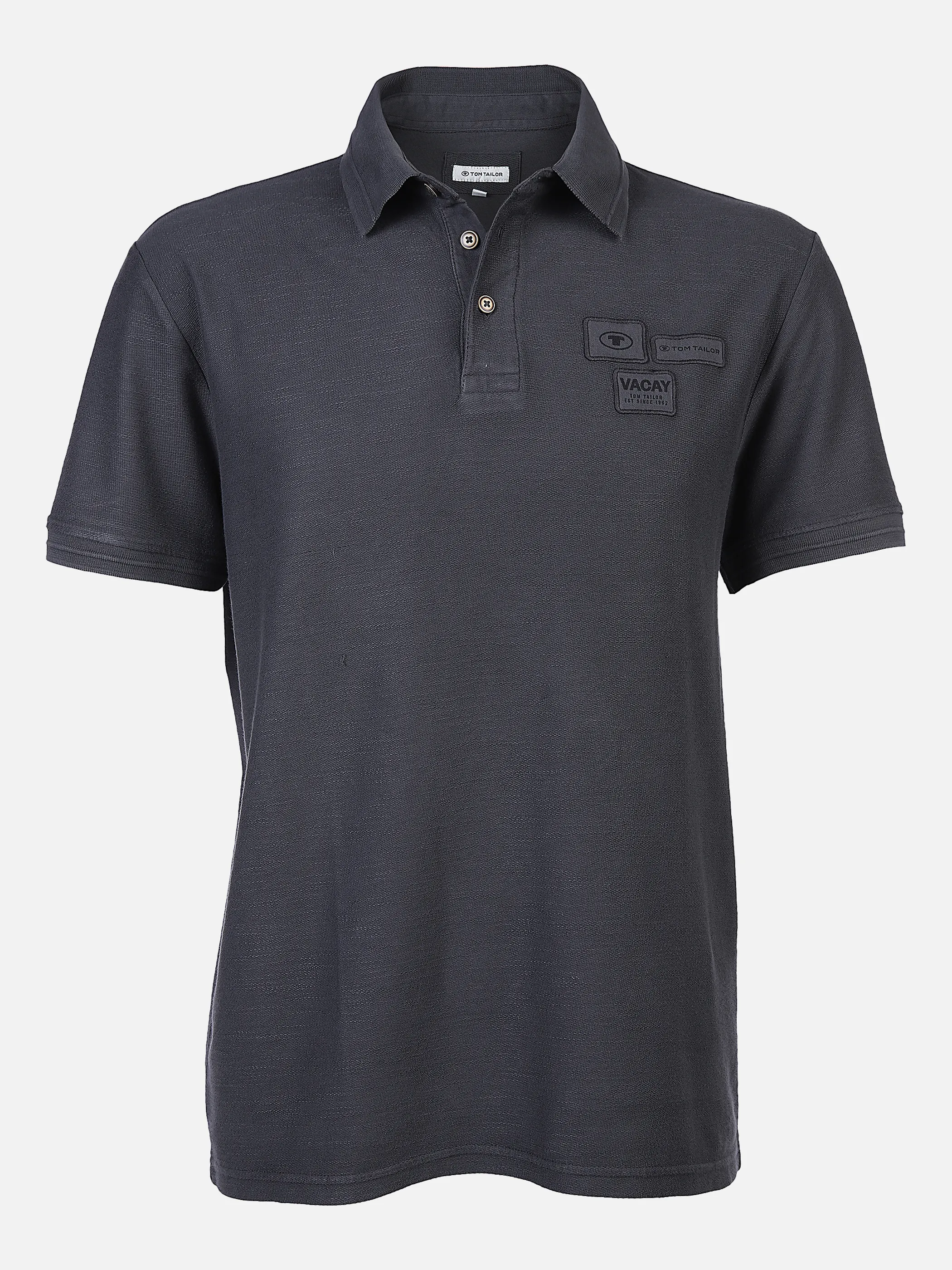 Tom Tailor 1031612 washed polo with detai Schwarz 865782 29999 1