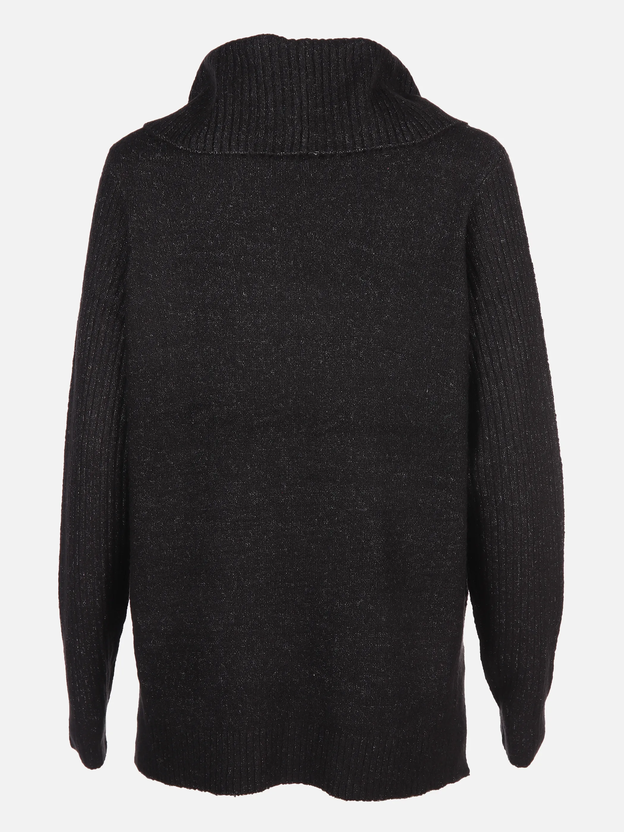 Stitch & Soul Da-Rollkragenpullover Rippende Schwarz 844749 BLACK MEL 2