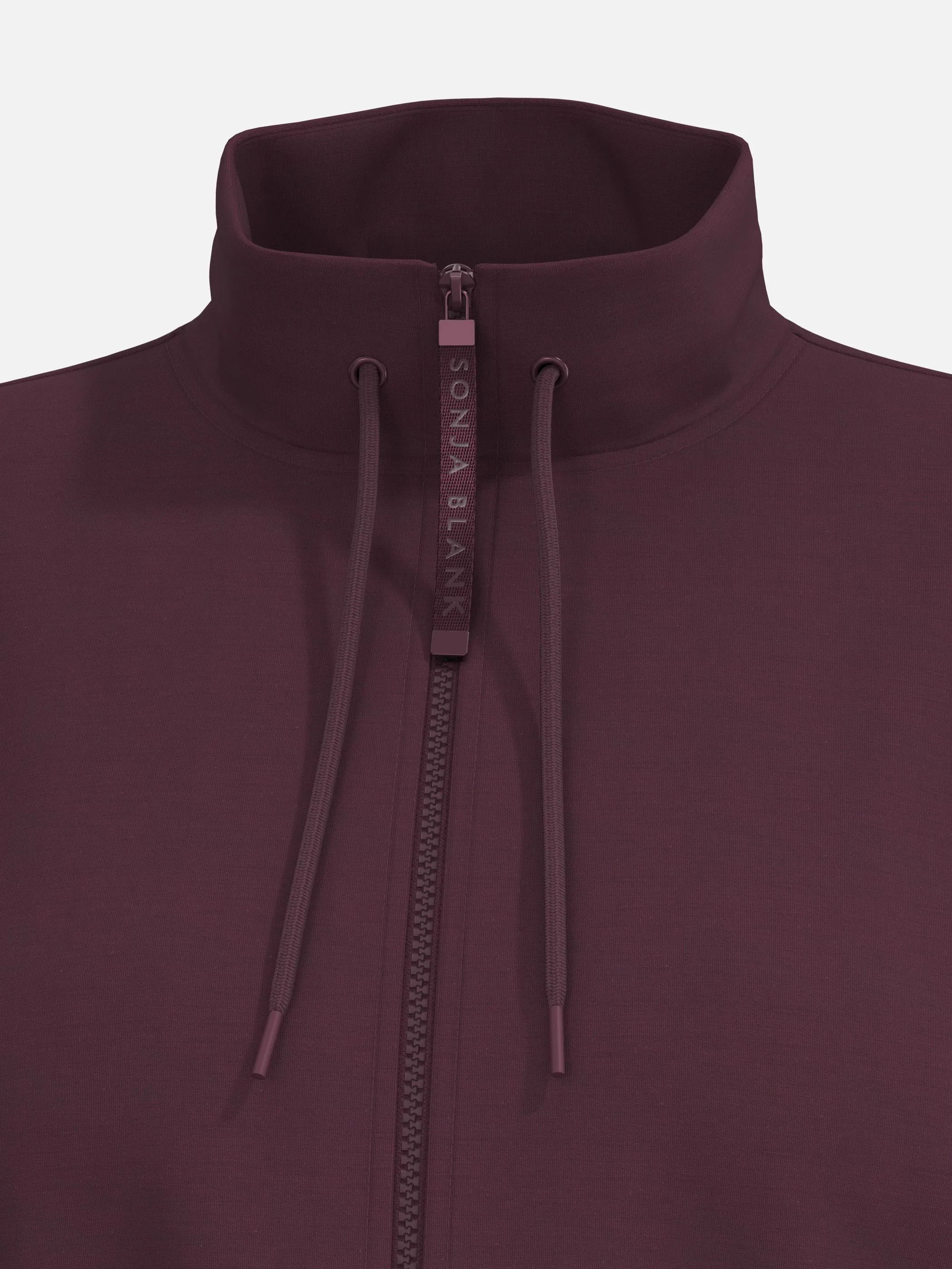 Sonja Blank Da-gr.Gr. Sweatjacke Rot 930004 AUBERGINE 3