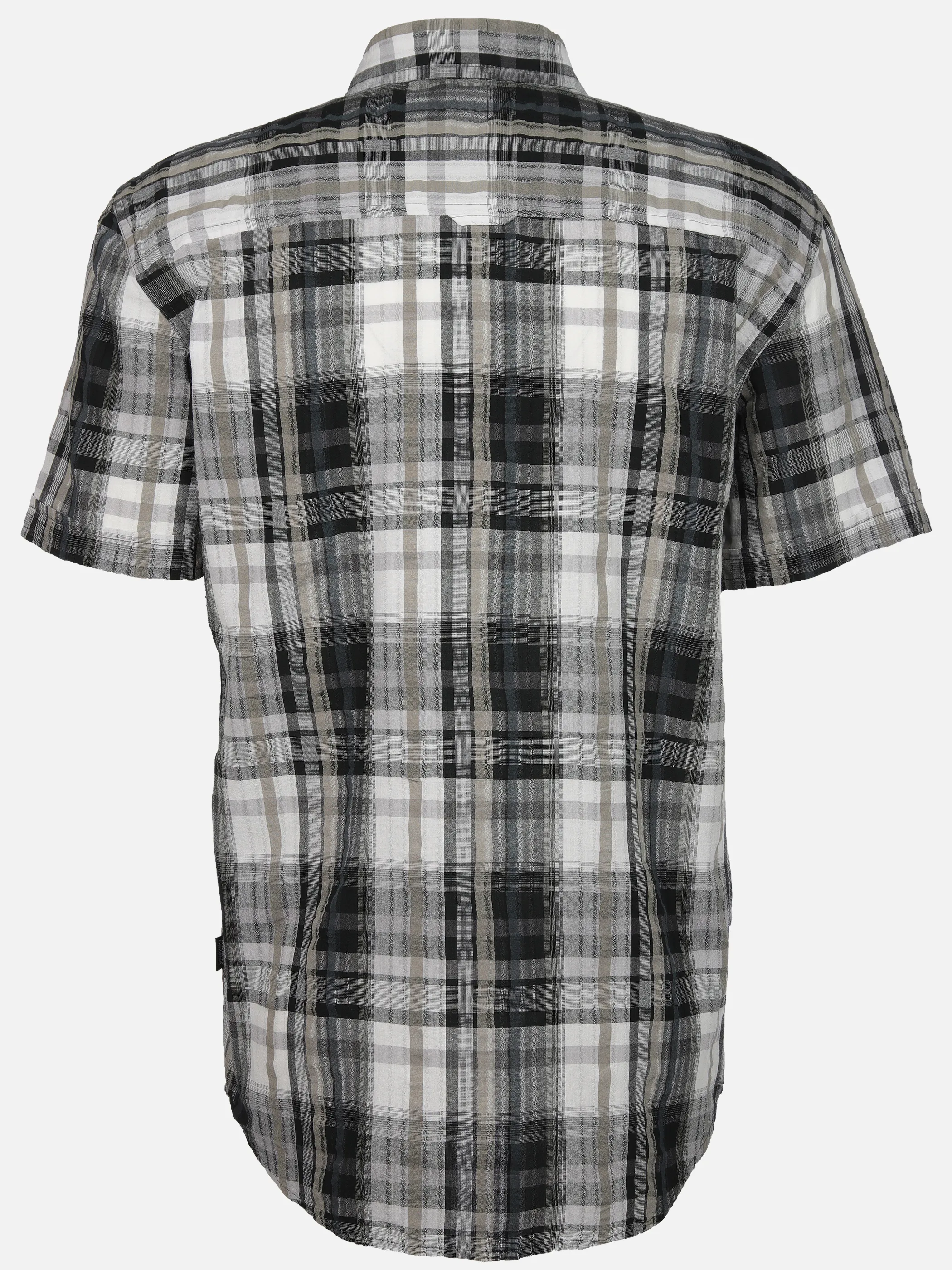 Jim Spencer He. Seersuckerhemd 1/2 Arm Grau 908753 GREY 2