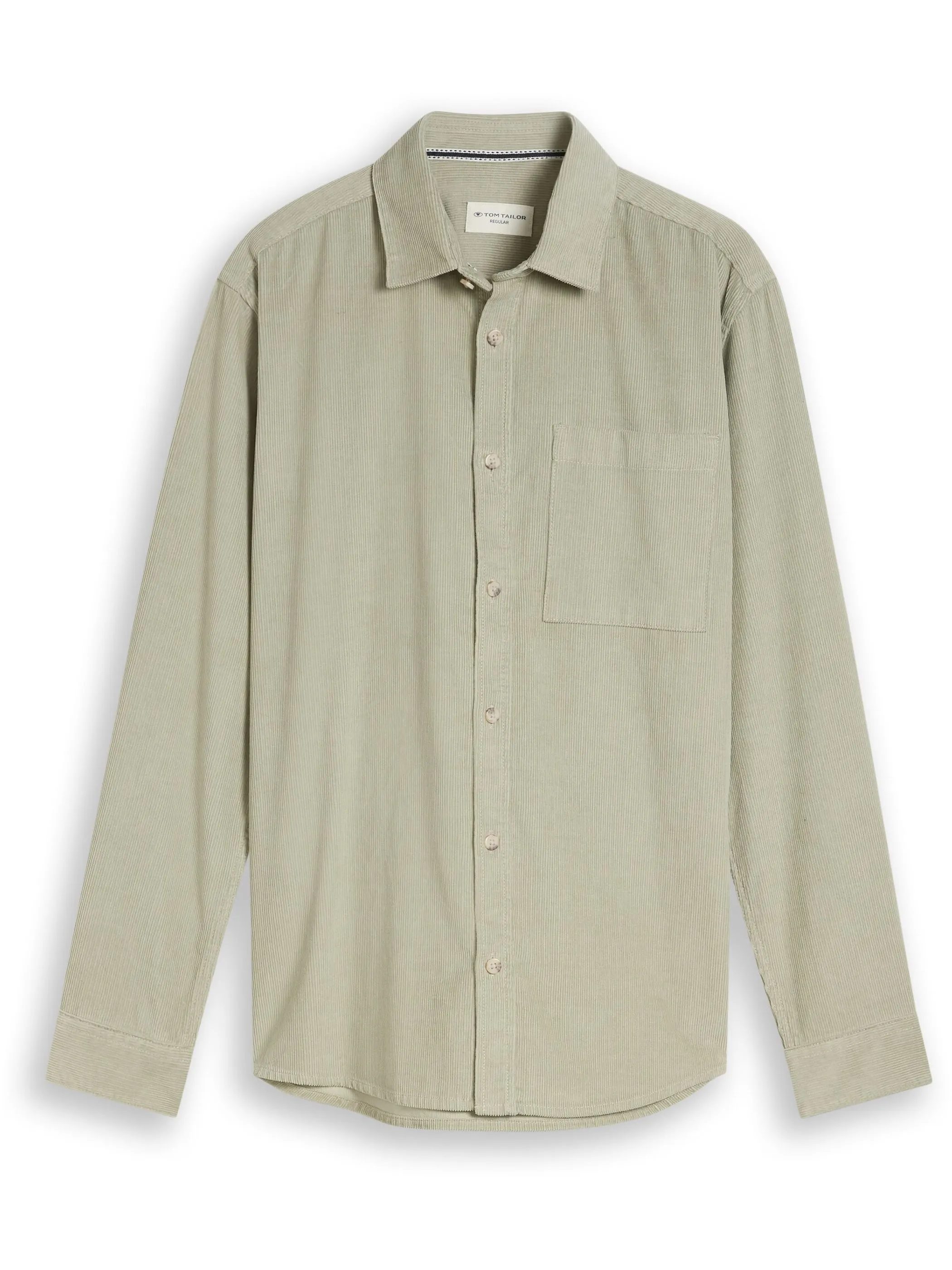 Tom Tailor 1052322 NOS soft corduroy shirt Grün 934244 40582 5