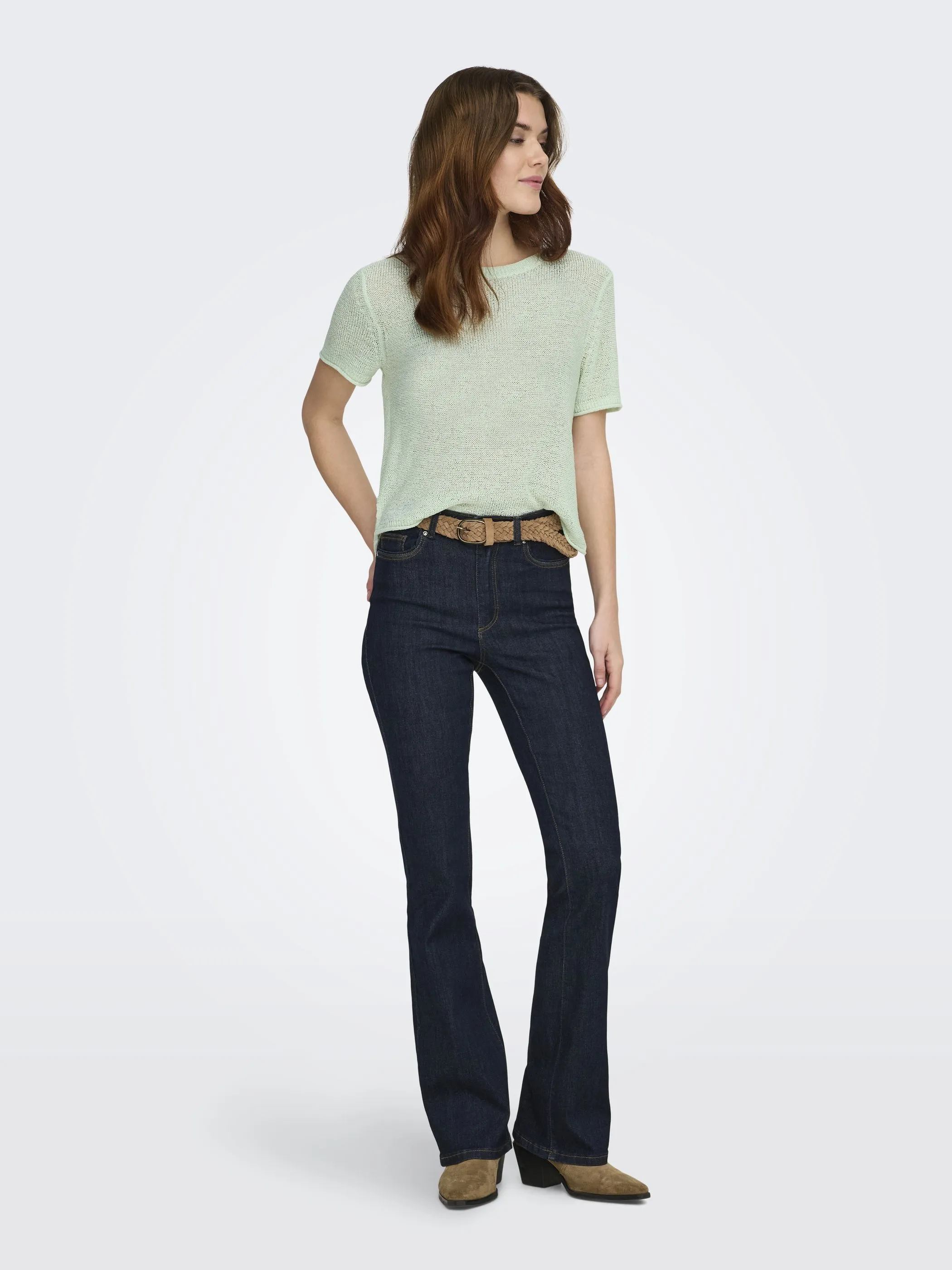 Only 15254282 ONLSUNNY S/S PULLOVER Grün 906690 202570 4