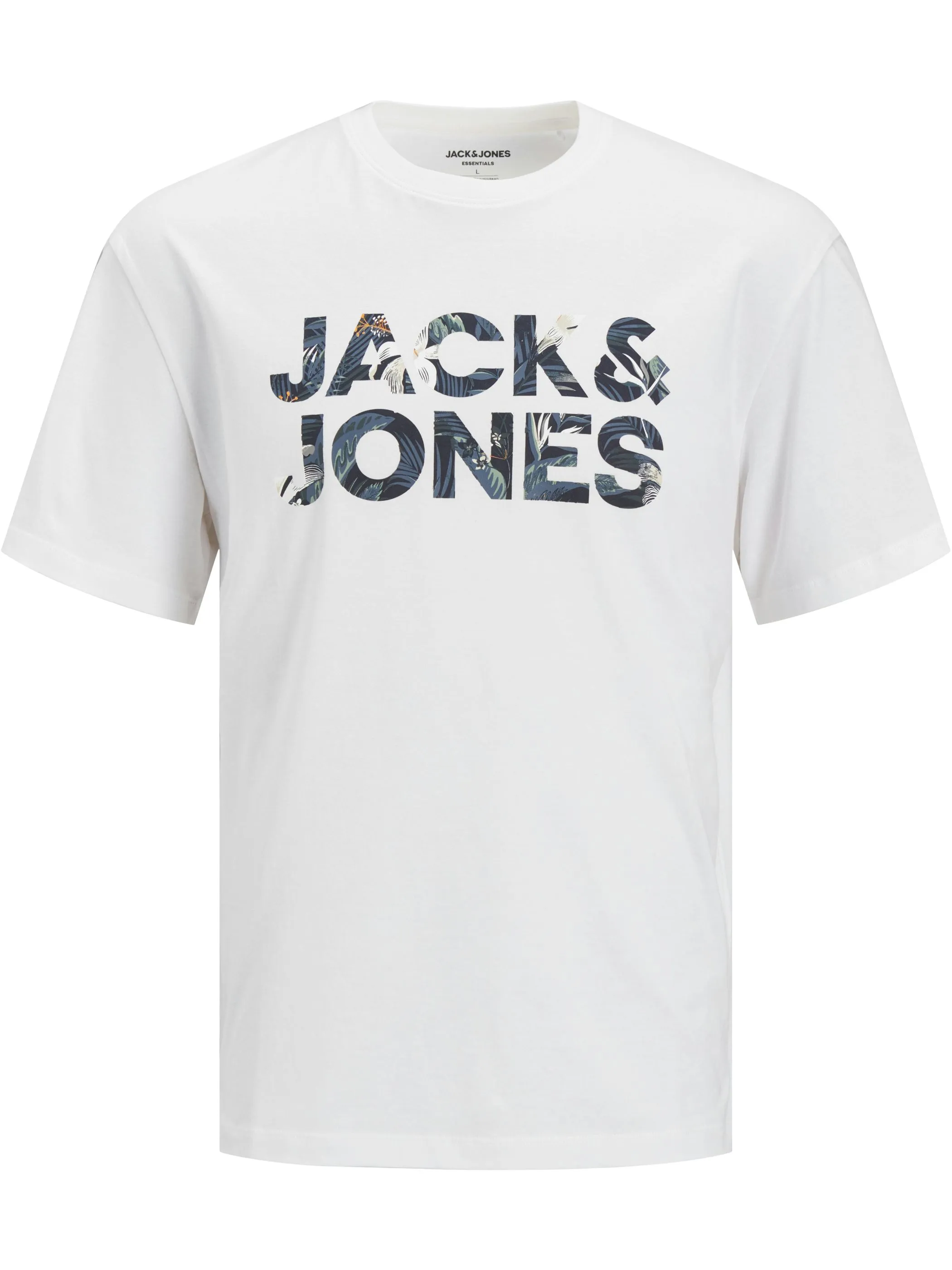 Jack Jones 12268127 JJEBRYAN CORP LOGO TE Weiß 903404 178074 1