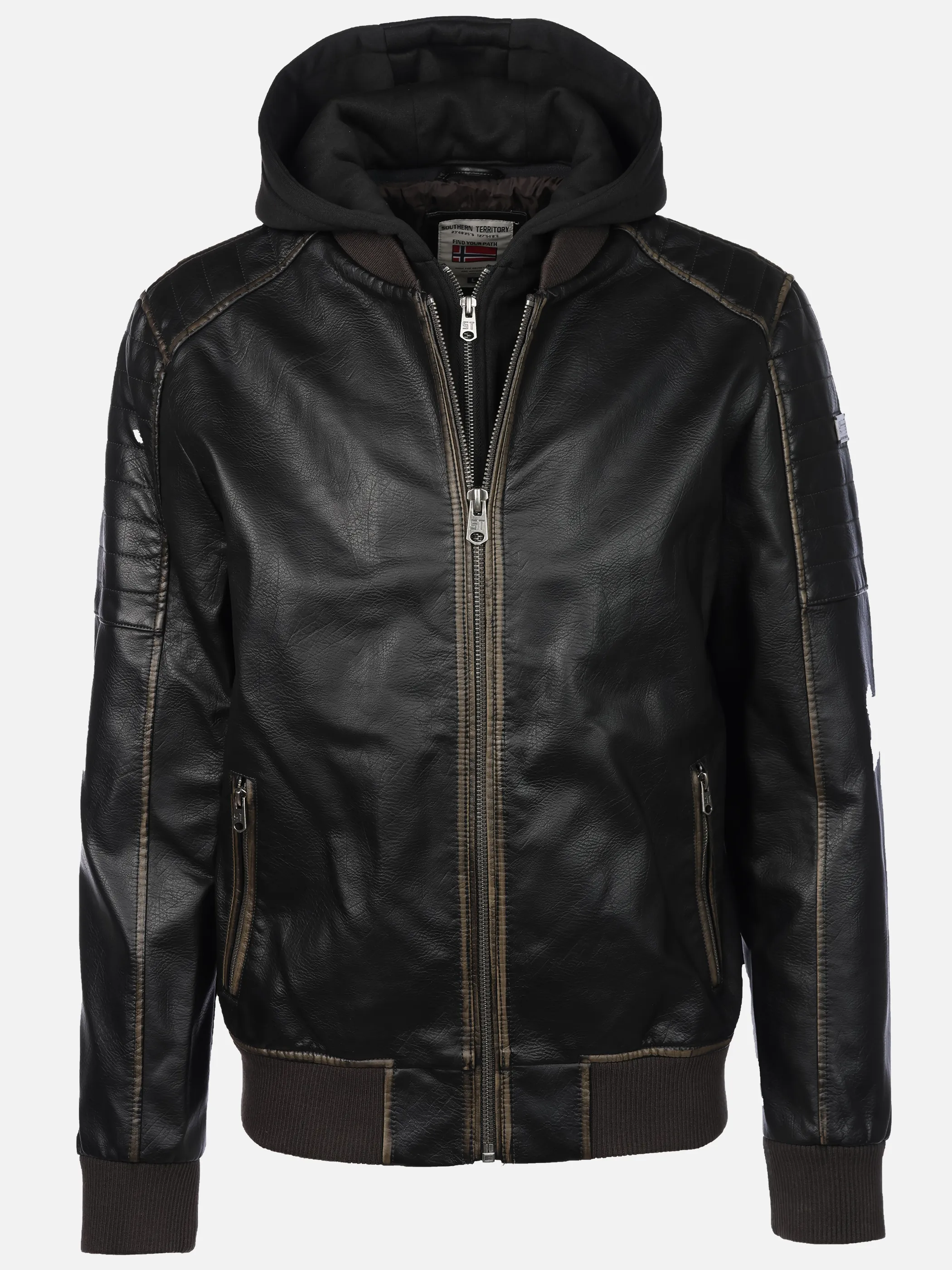 Southern Territory He. Bomberblouson mit Kapuze Braun 920015 8900 1