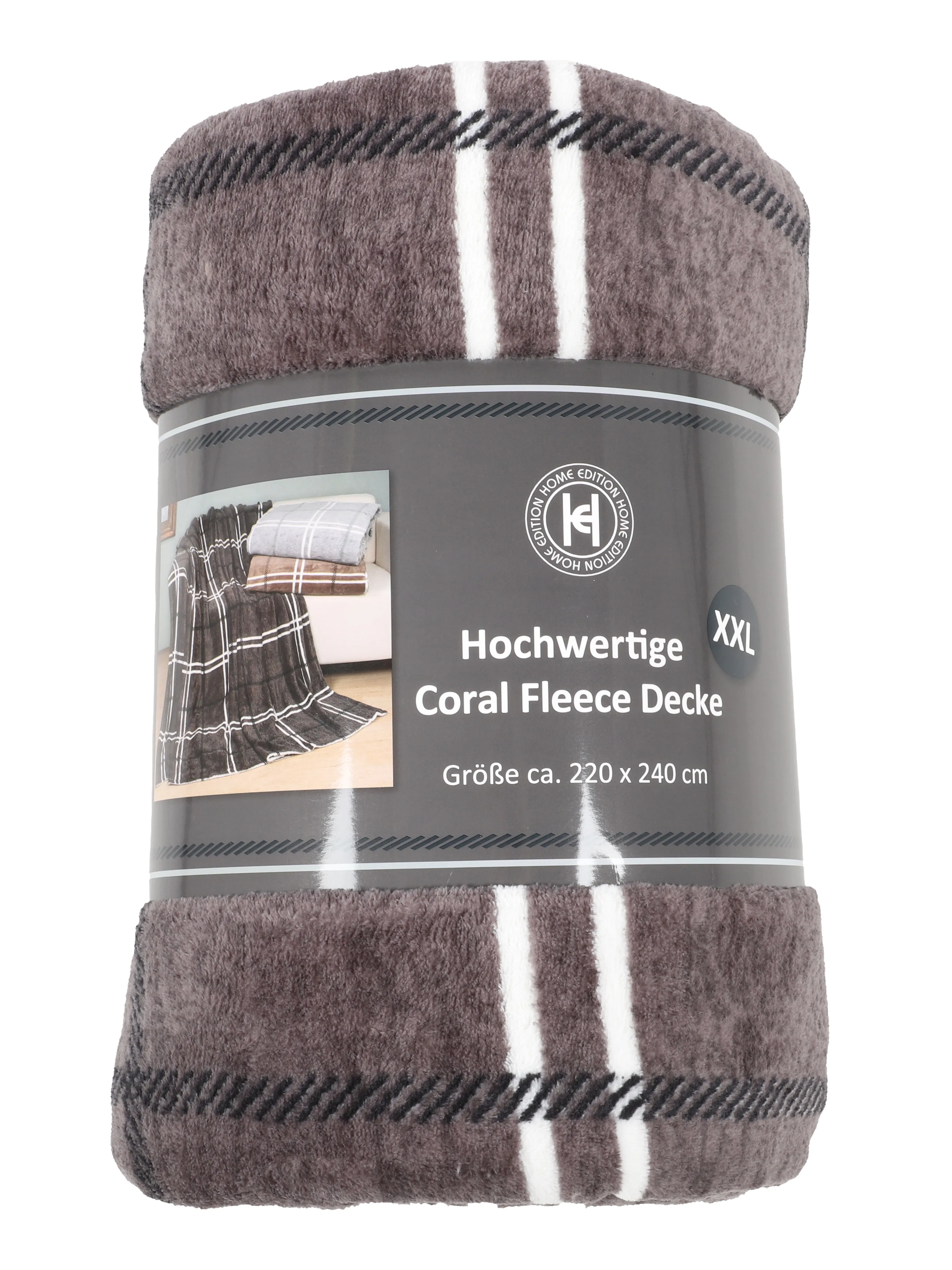 Dream House Kuscheldecke Elisa XXL 220x240 Grau 890089 DKGRAU 1