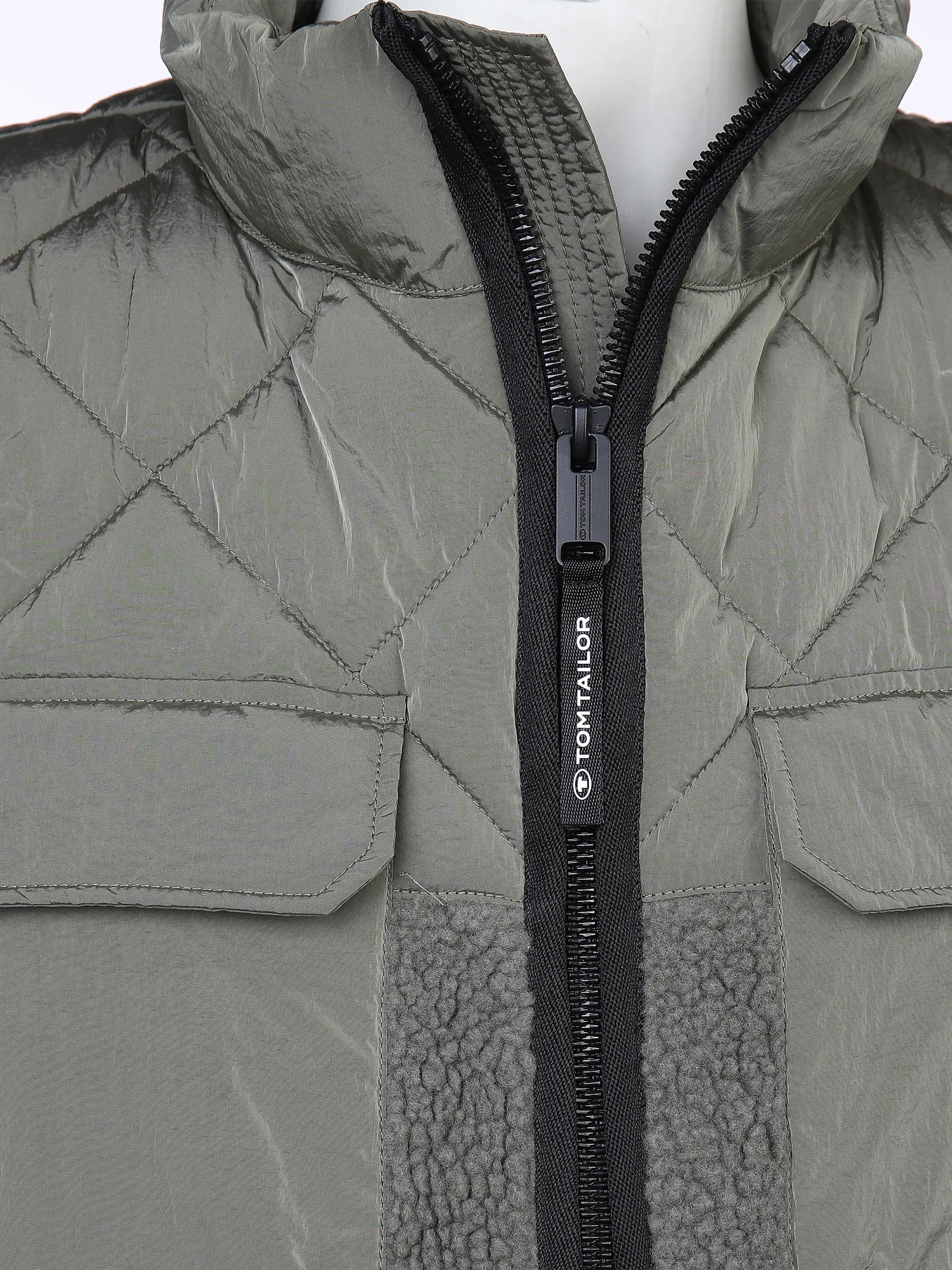 Tom Tailor 1033544 mat mix vest Grün 869541 10415 3 Tom Tailor 1033544 mat mix vest Grün 869541 10415 3