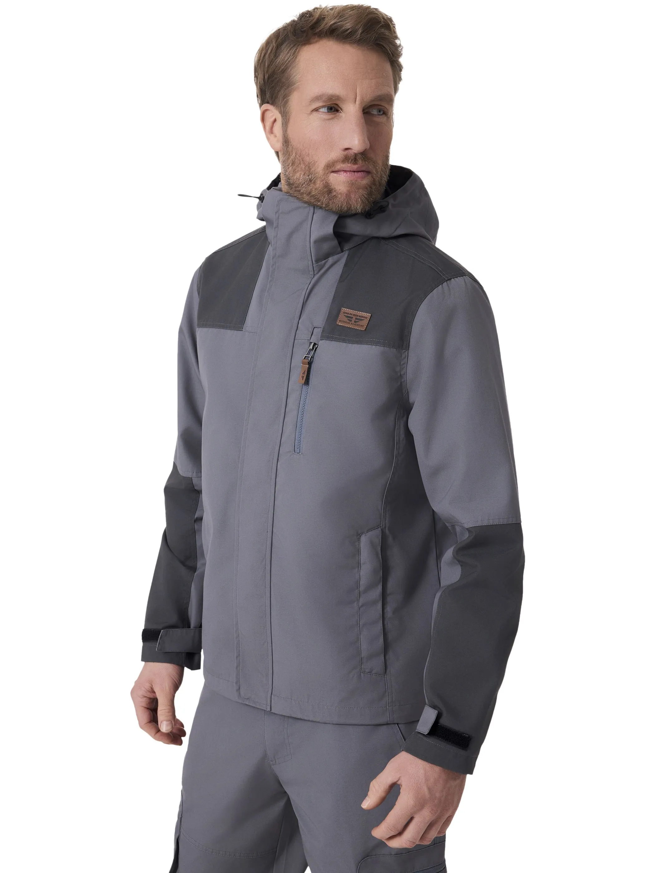 HERO by John Medoox 72110010006146 He-Outdoor Jacke Grau 913876 6146 1