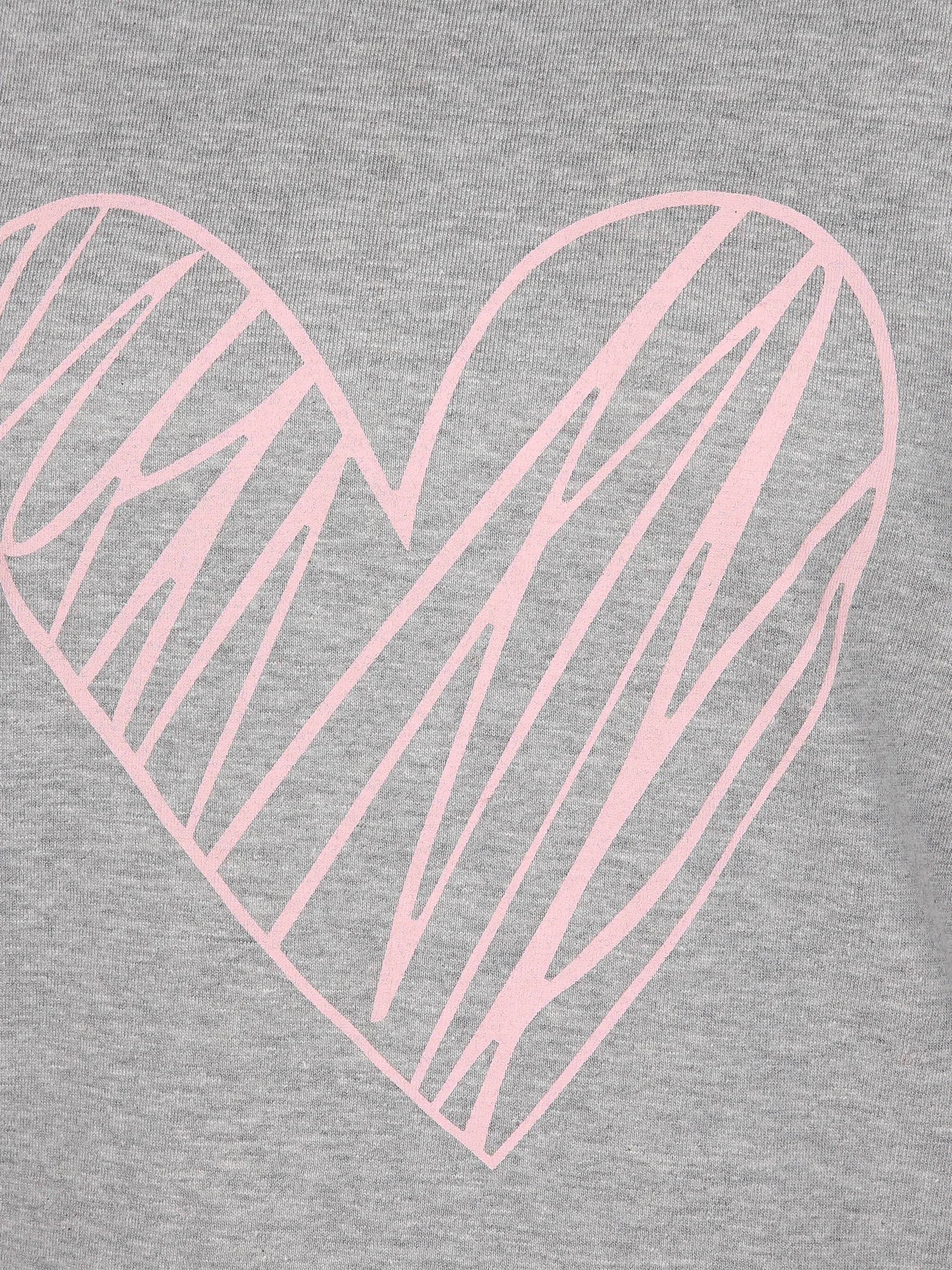 Sure Da. Pyjama AOP Print Grau 858423 GRAU/ROSE 3