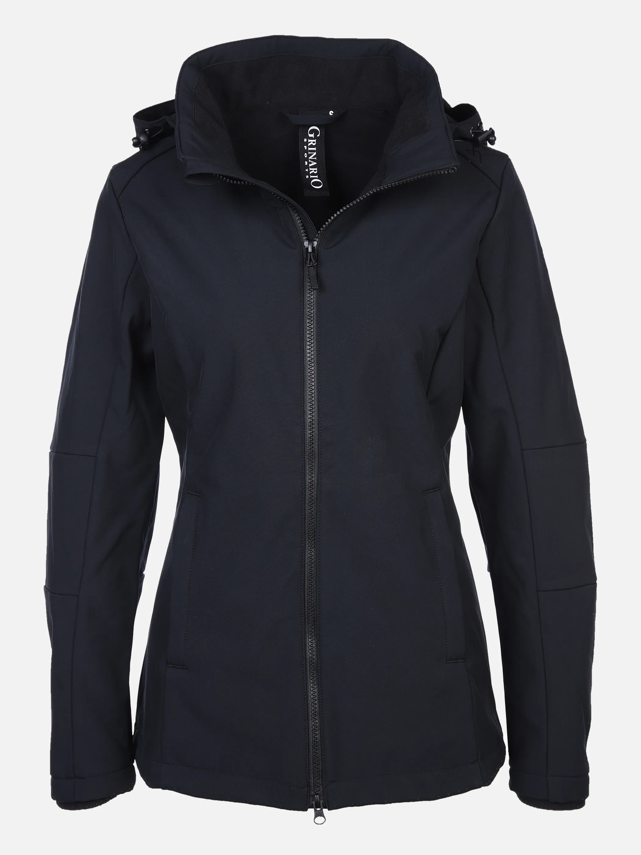 Grinario Sports Da-Softshelljacke mit Kapuze Schwarz 866245 BLACK 1