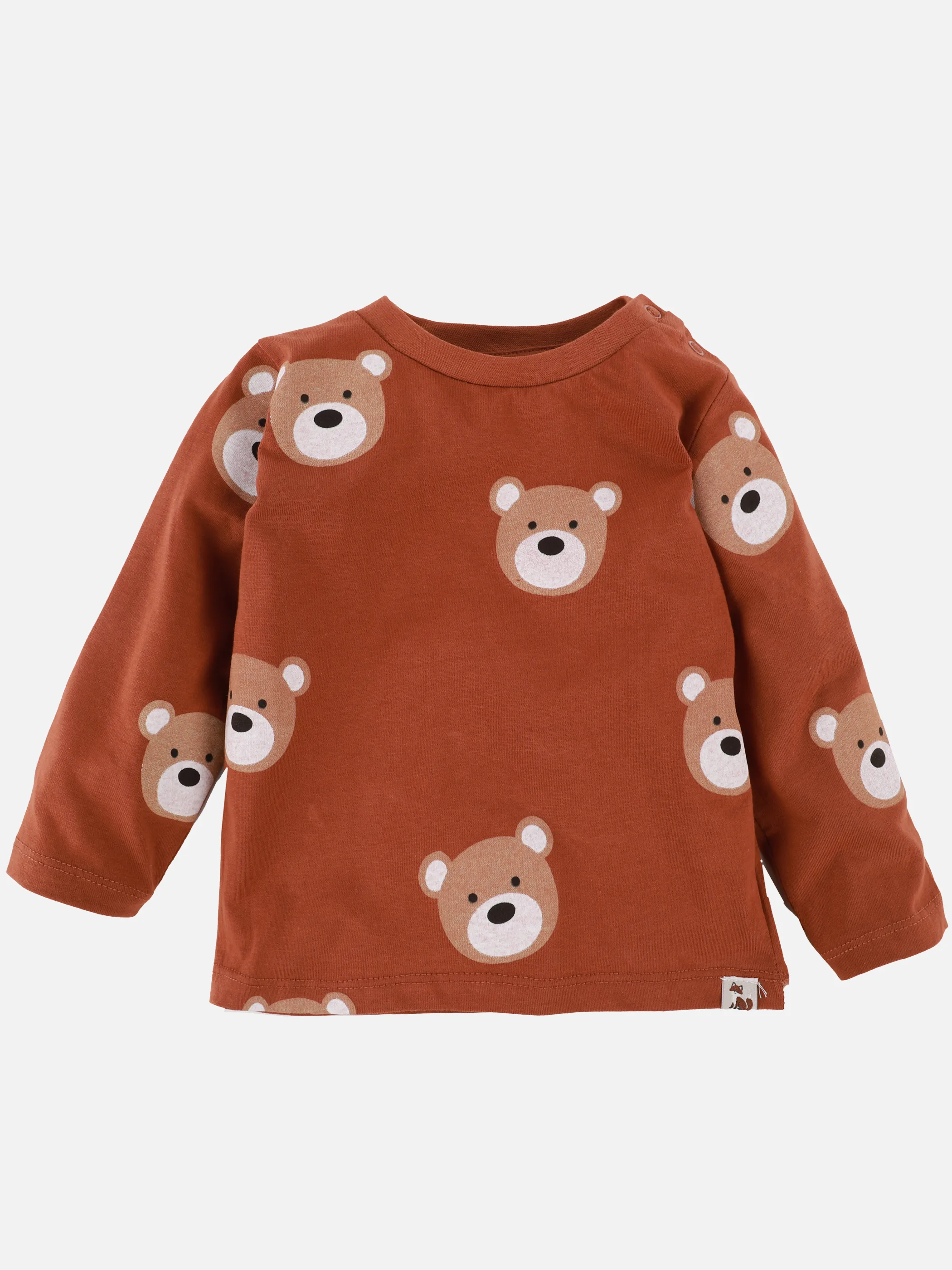 Bubble Gum BJ Longsleeve 2er Pach mit Bären AOP in rot/braun Rot 913582 ROT 4