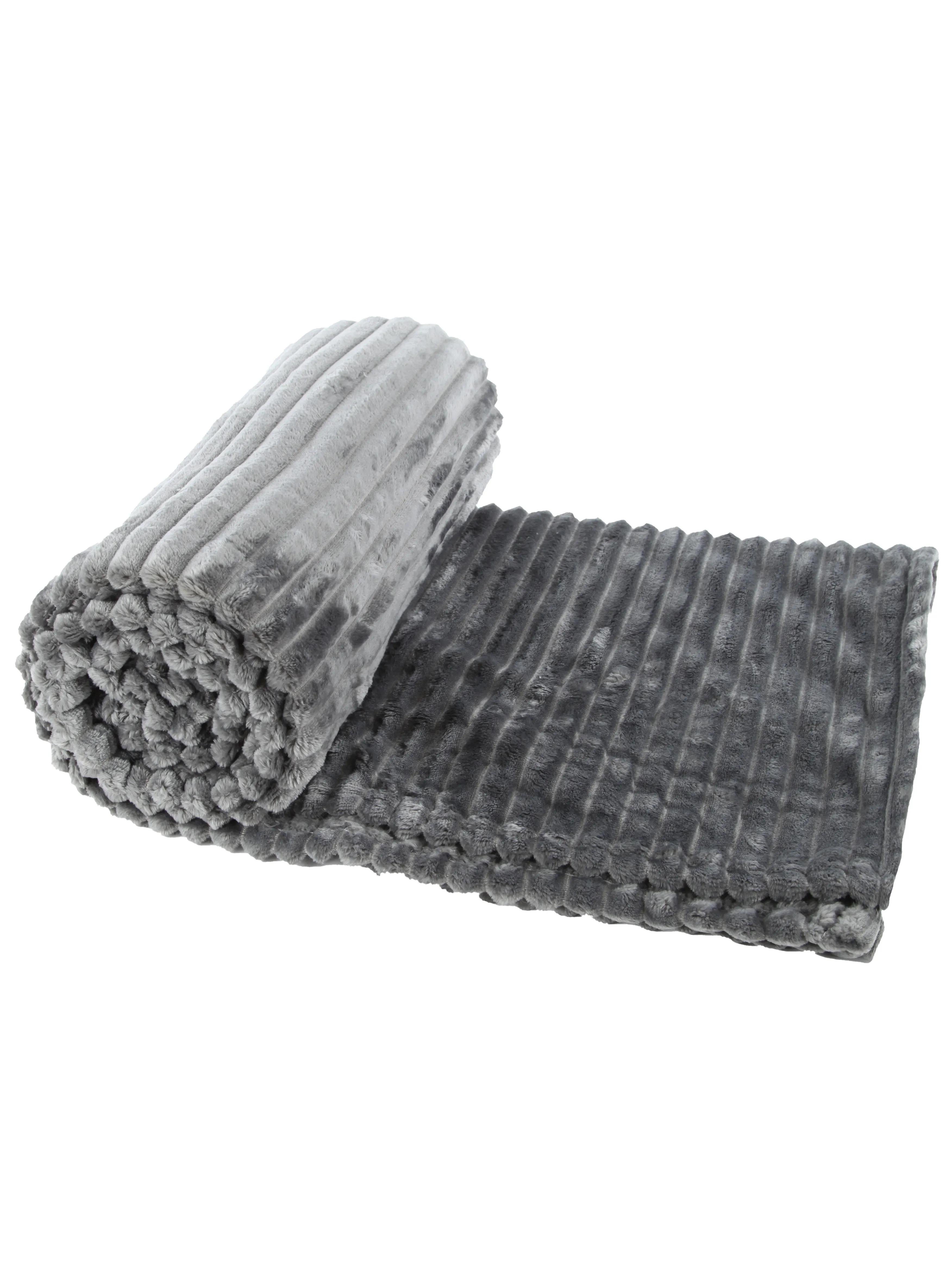 Dream House Decke geribbt 150x200cm Grau 897637 GRAU 2 Dream House Decke geribbt 150x200cm Grau 897637 GRAU 2