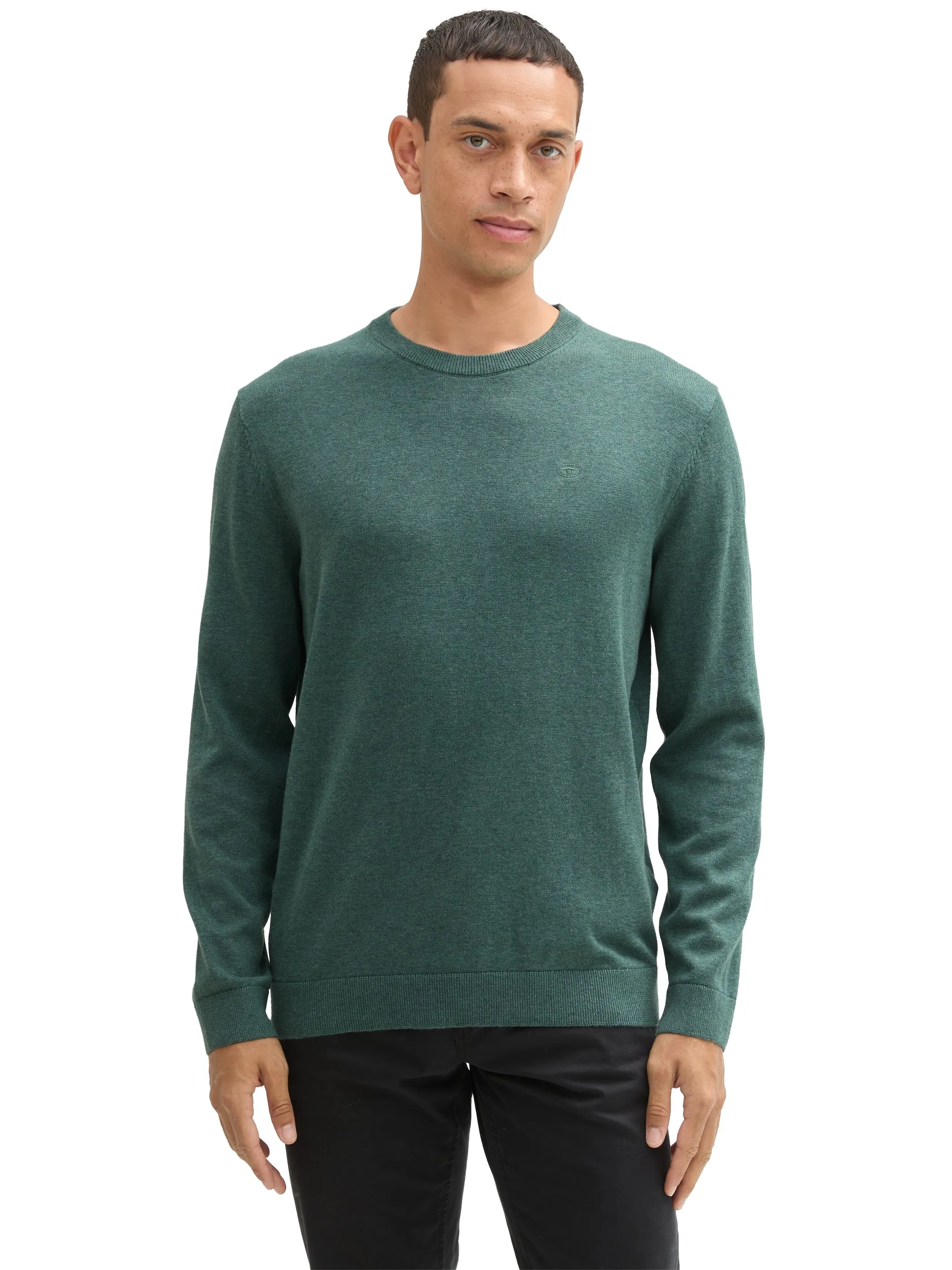 Tom Tailor 1039805 NOS basic crewneck knit Grün 898460 30358 5