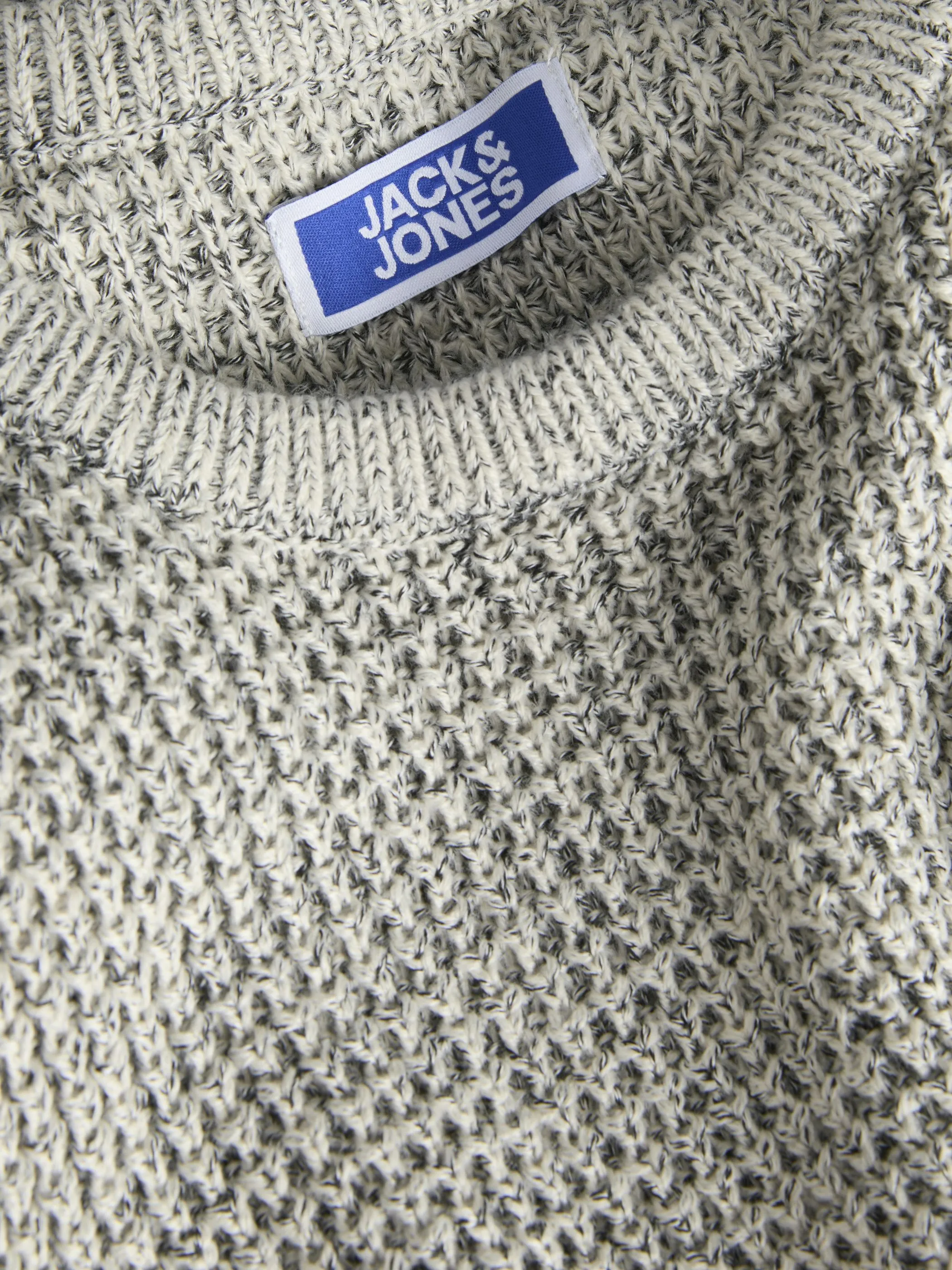 Jack&Jones Junior 12287720 JJGLOBAL KNIT CREW NE Weiß 918391 176631001 3