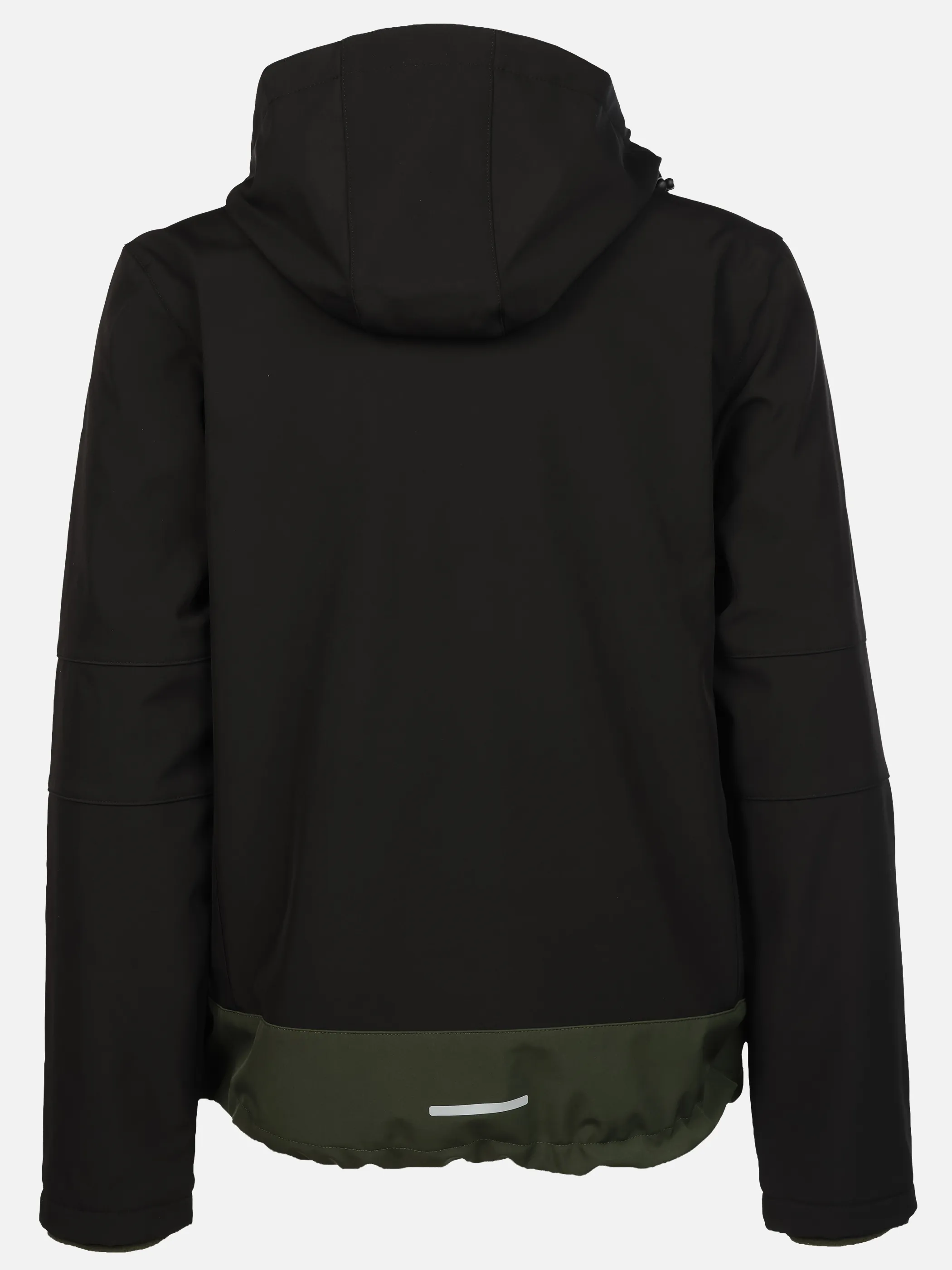 Grinario Sports He-Softshelljacke, m. Fleece u. Kapuze Schwarz 928450 BLK/DUFFLE 2