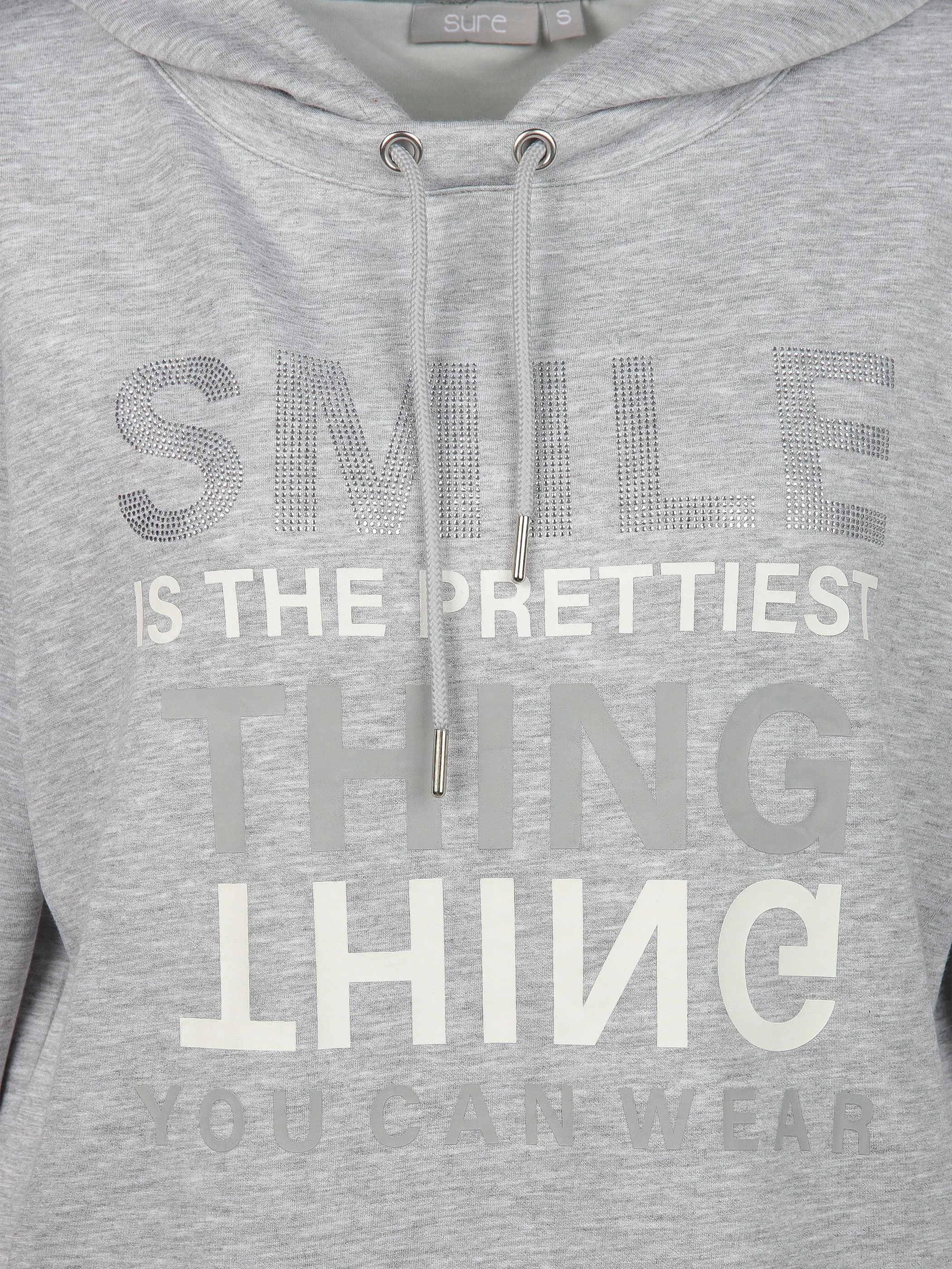Sure Da-Sweatshirt m. Kapuze Grau 906621 SILBERMEL 3 Sure Da-Sweatshirt m. Kapuze Grau 906621 SILBERMEL 3
