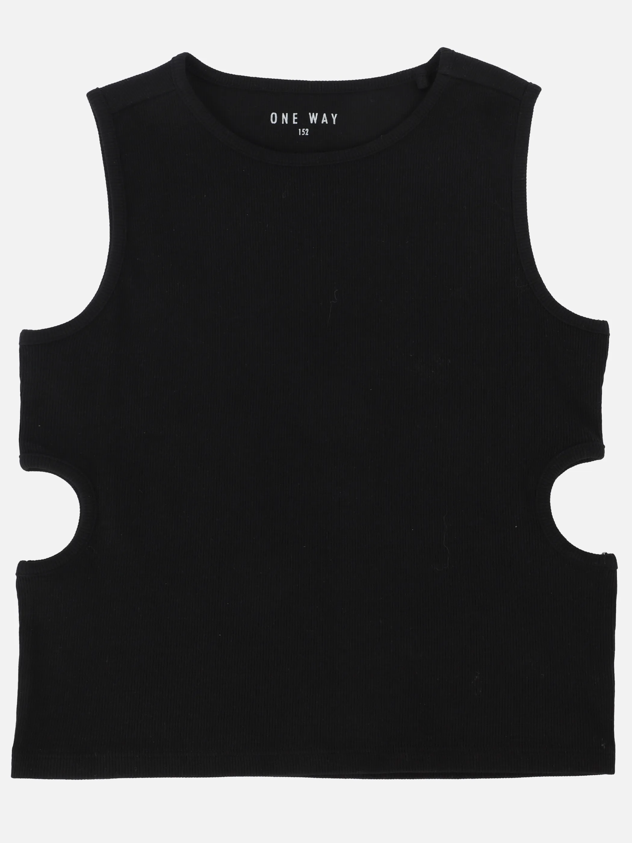 One Way JM cropped Top mit cut-out in schwarz/weiß Schwarz 910043 SCHWARZ 2