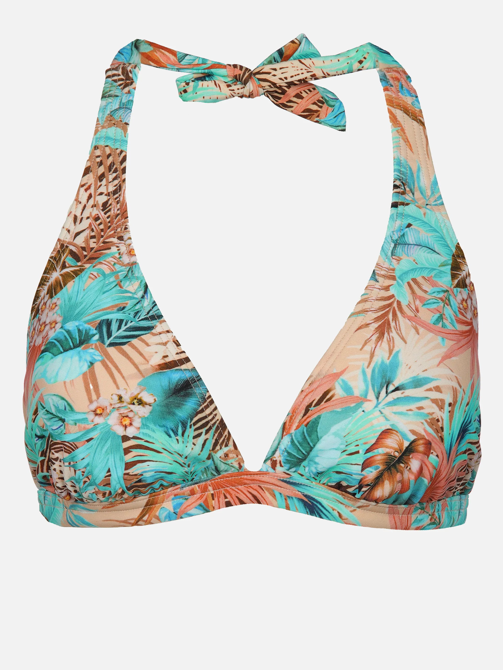 Grinario Sports Da-Bikini Neckholdertop AOP Grün 906215 AOP GREEN 1