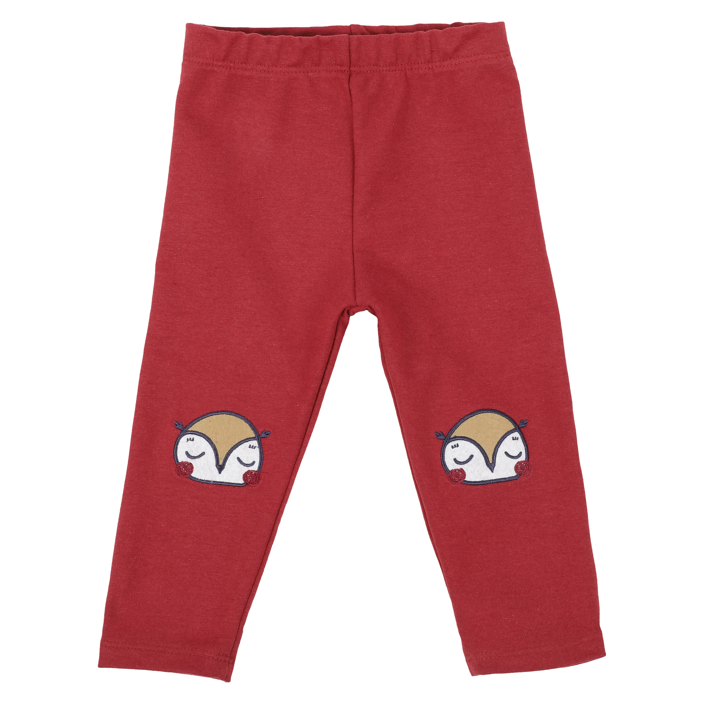 Bubble Gum BM Thermo Leggings in bordeaux mit Eulen Knie Rot 884935 BORDEAUX 1 Bubble Gum BM Thermo Leggings in bordeaux mit Eulen Knie Rot 884935 BORDEAUX 1
