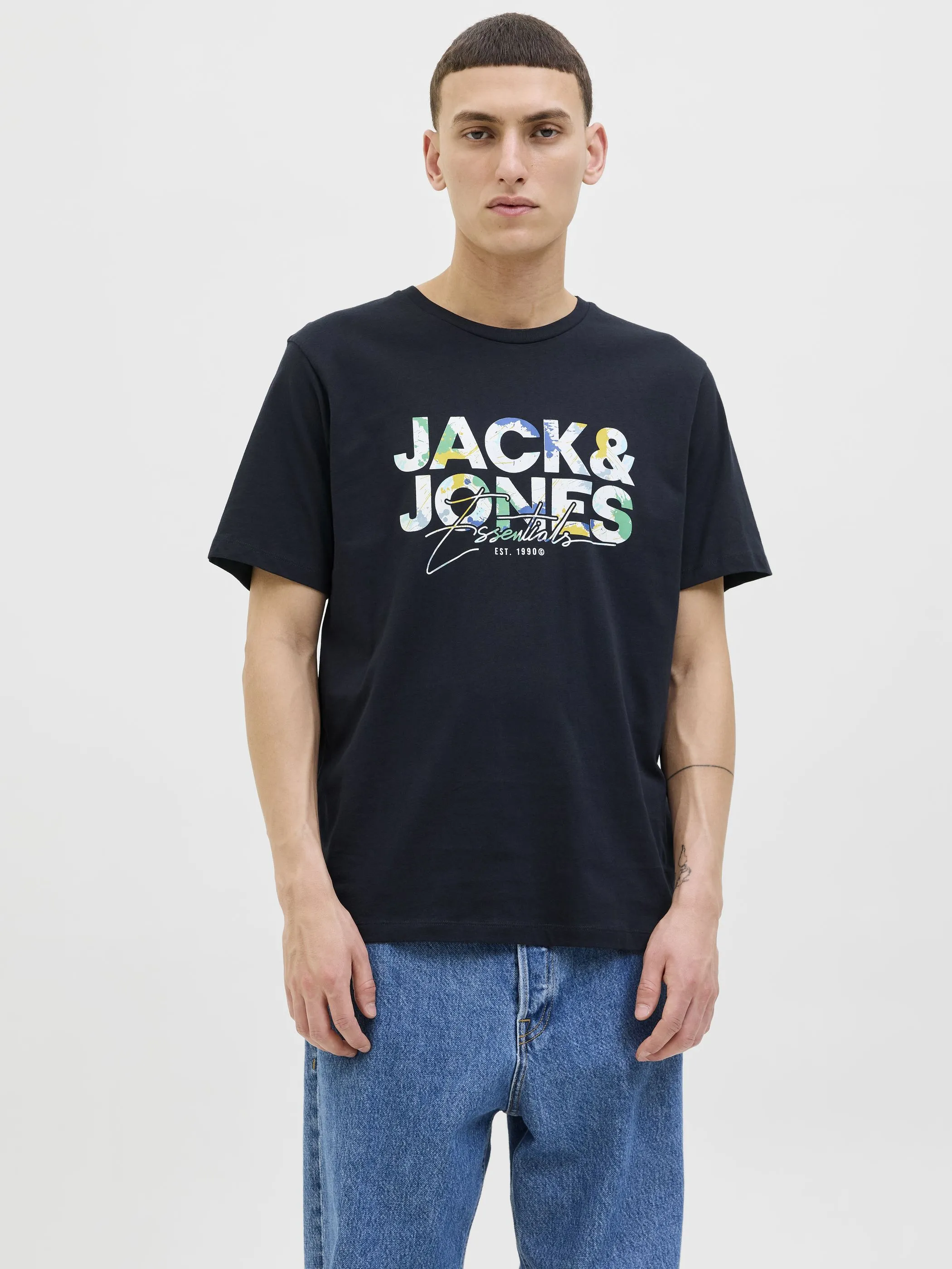 Jack Jones 12278523 JJGEPLAS TEE SS CREW Schwarz 913158 175917 5 Jack Jones 12278523 JJGEPLAS TEE SS CREW Schwarz 913158 175917 5