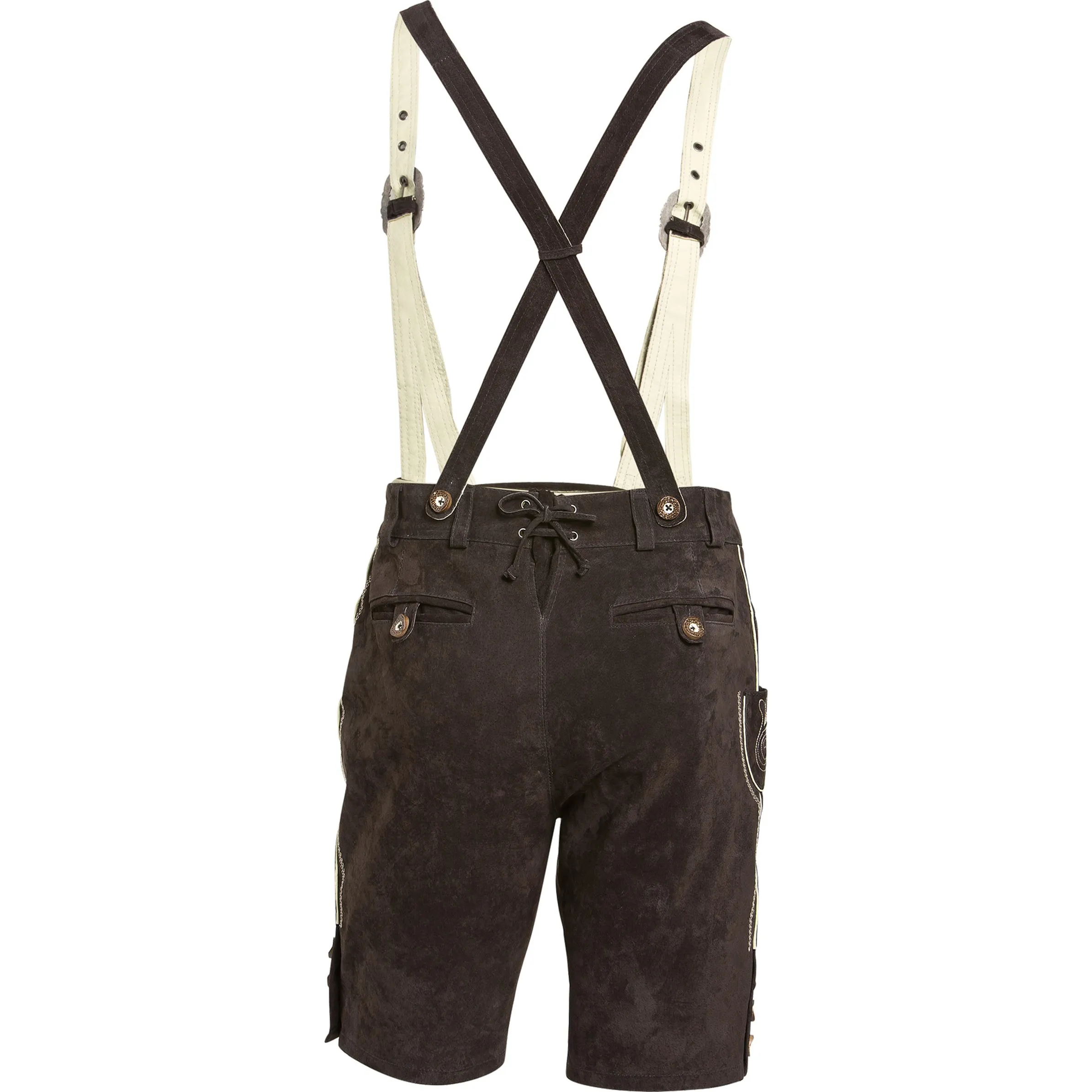 Birkhahn Mode und Tracht He-Lederhose knie umspielend Braun 692872 ESPRESSO 2