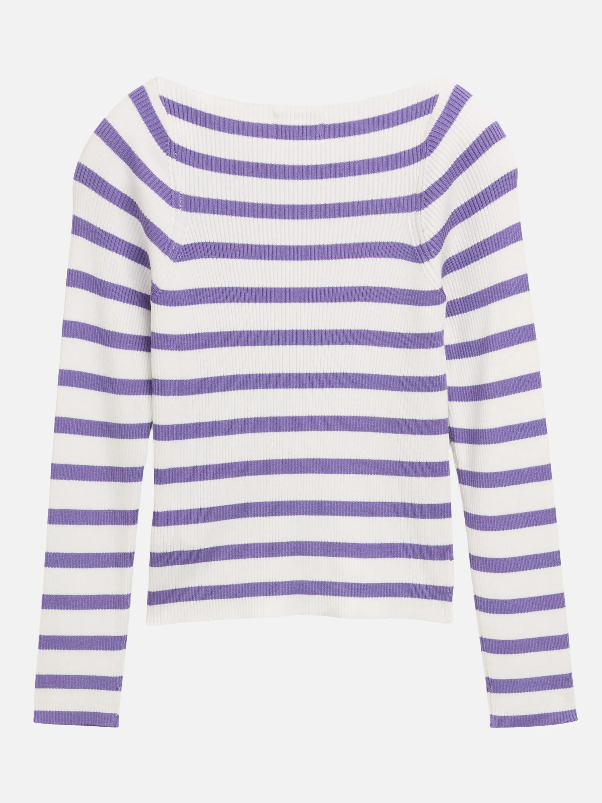 Tom Tailor 1050105 striped boat neck pullover Lila 928008 40480 2