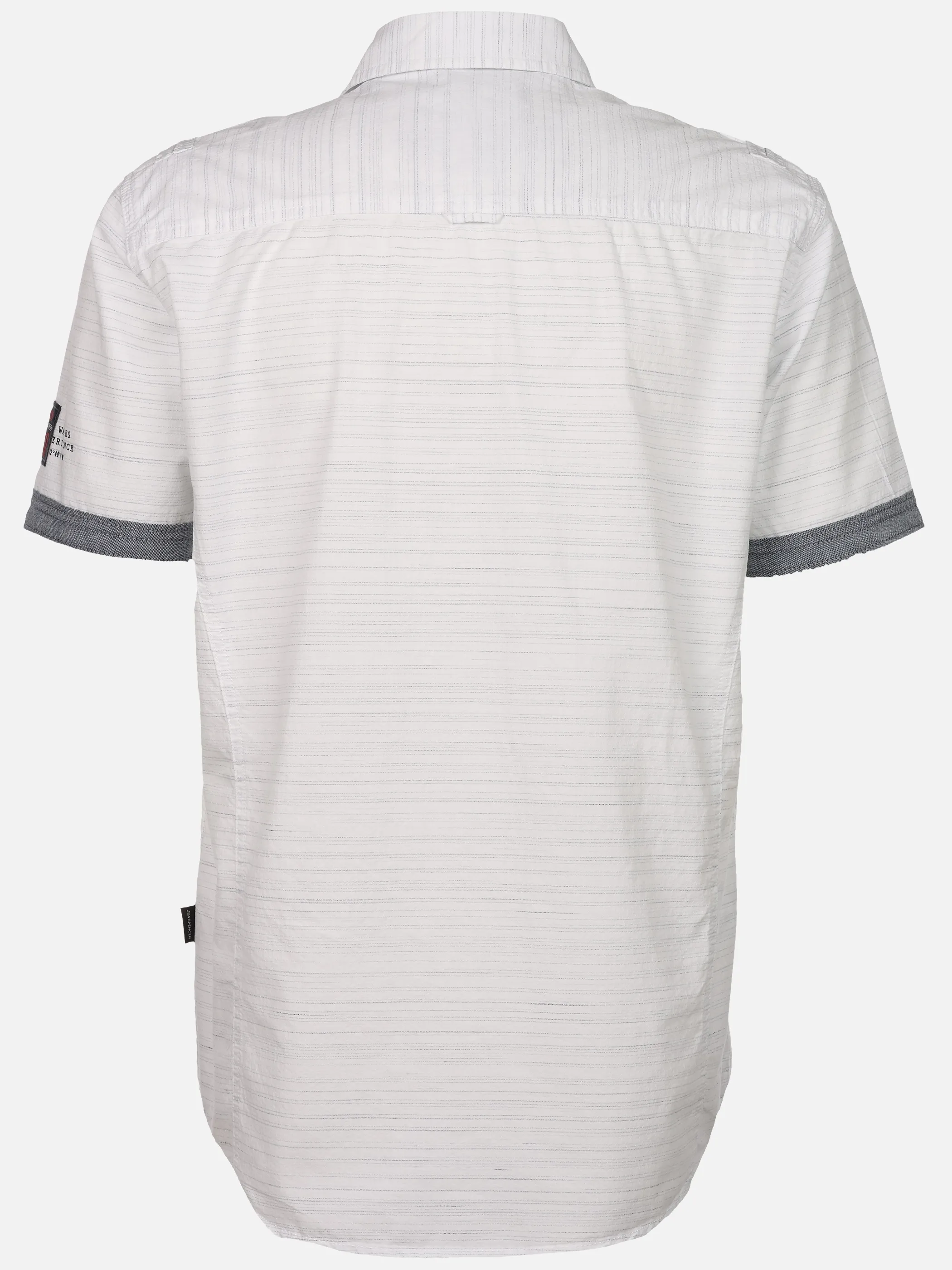 Jim Spencer He. Freizeithemd 1/2 Arm slub Weiß 925936 WHITE SLUB 2