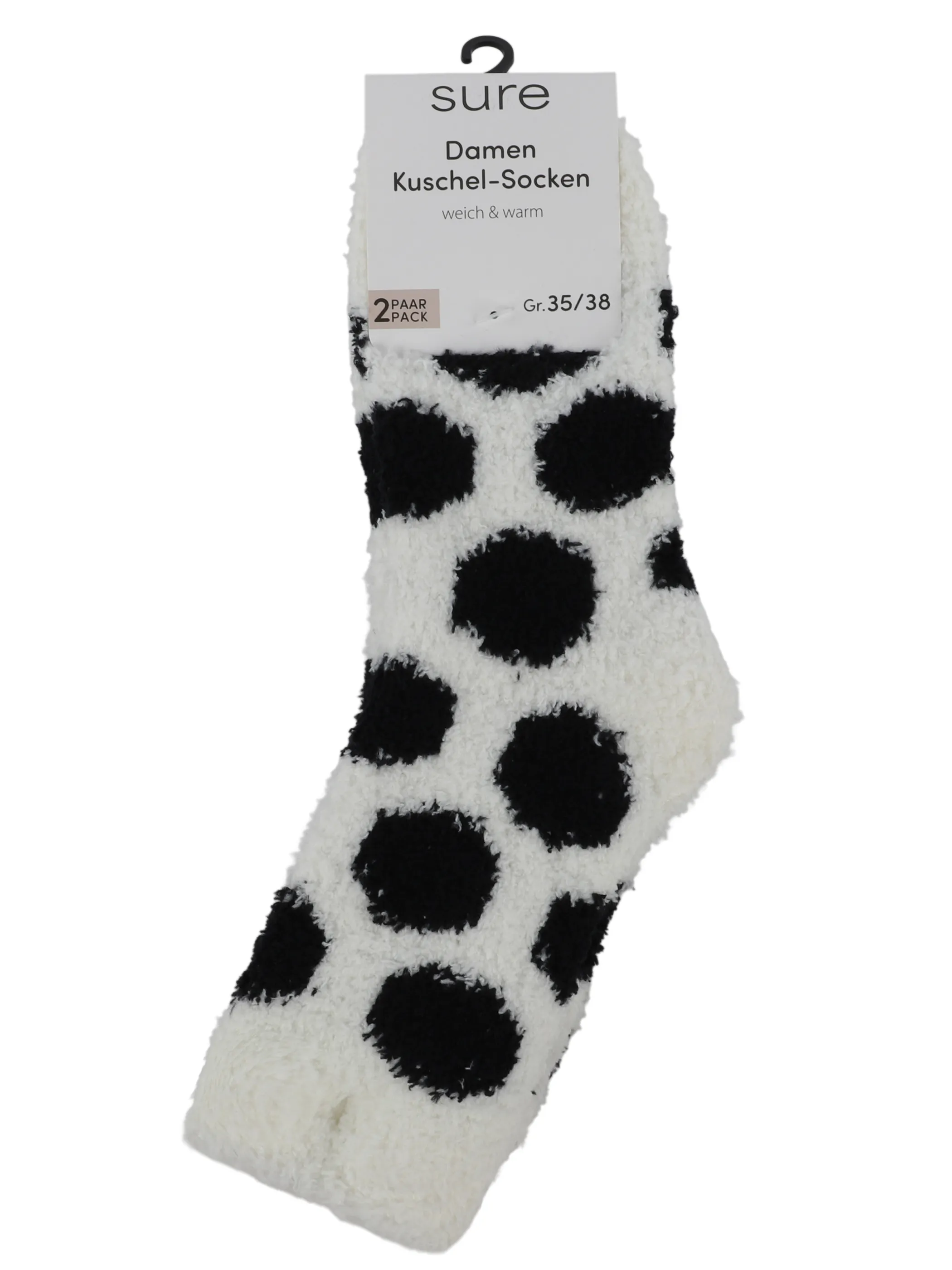 Sure Da. Kuschelsocken 2er Schwarz 914702 SCHWARZ 3