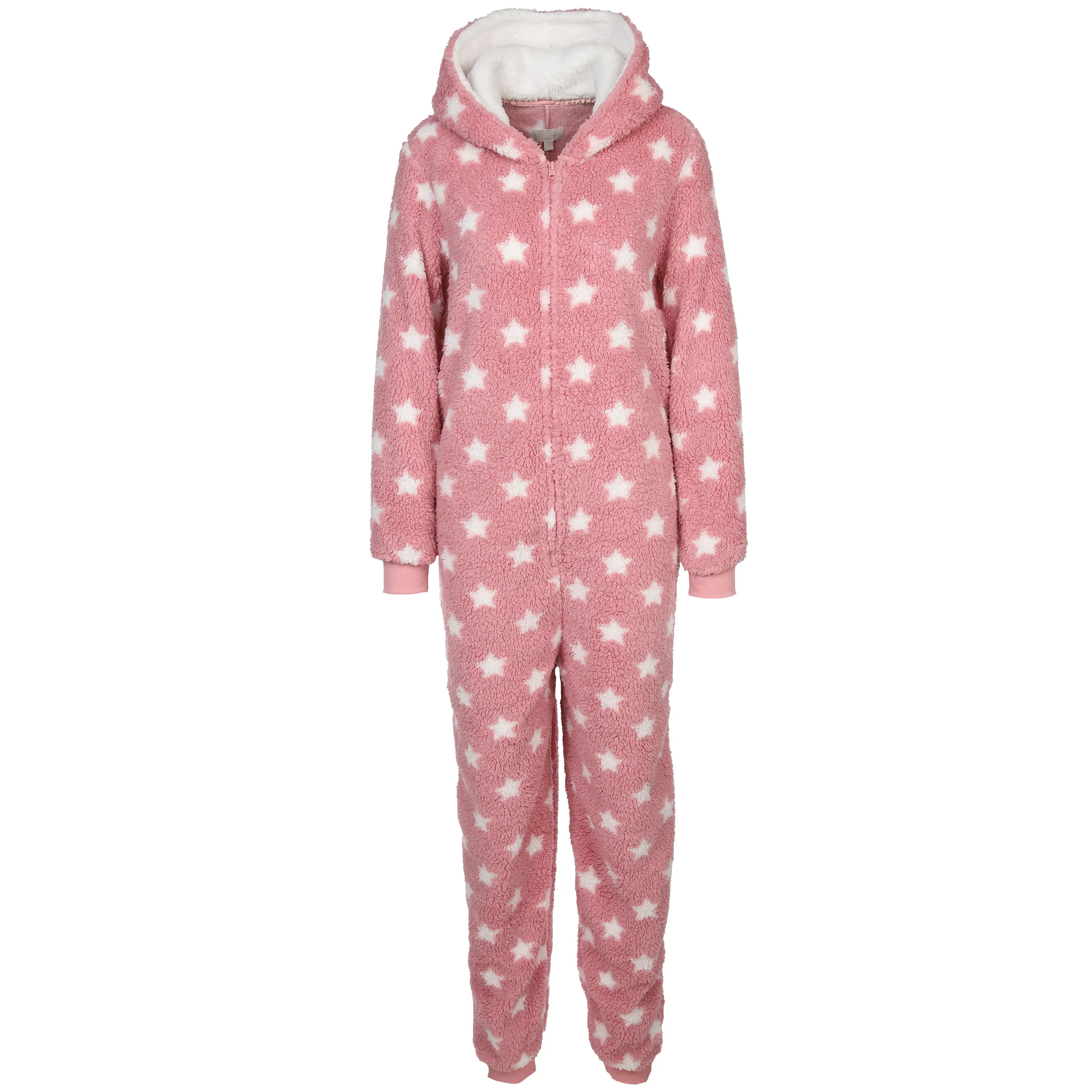 Sure Fleece Kuschel-Jumpsuit mit Kapuze Rosa 885477 RA/CR 1