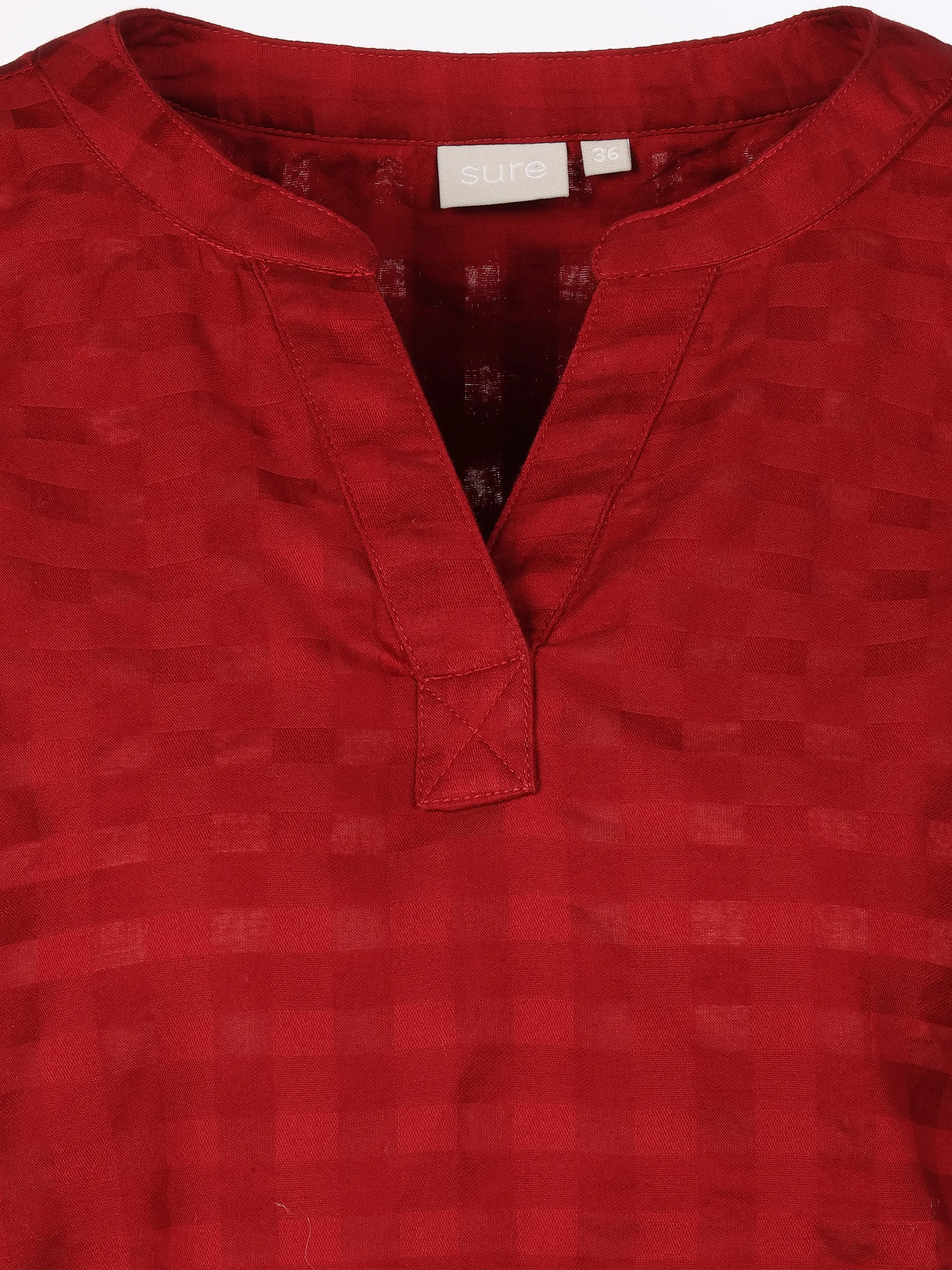 Sure Da-Kurzarmbluse Rot 924512 BORDEAUX 3